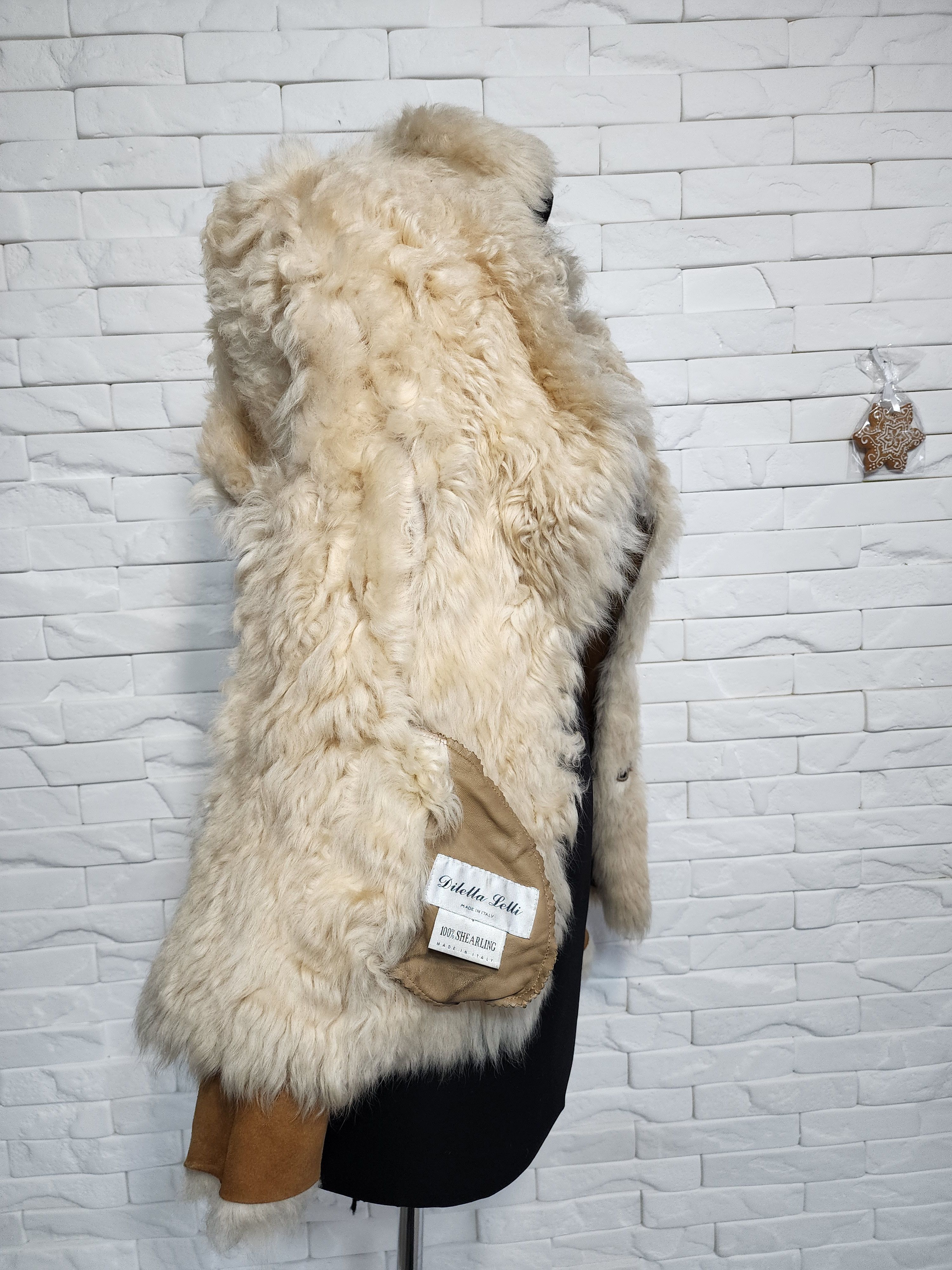Furla Brown Sheepskin Coat: Women's Leather Weave Winter Coat Size M / US 6-8 / IT 42-44 - 7 Thumbnail