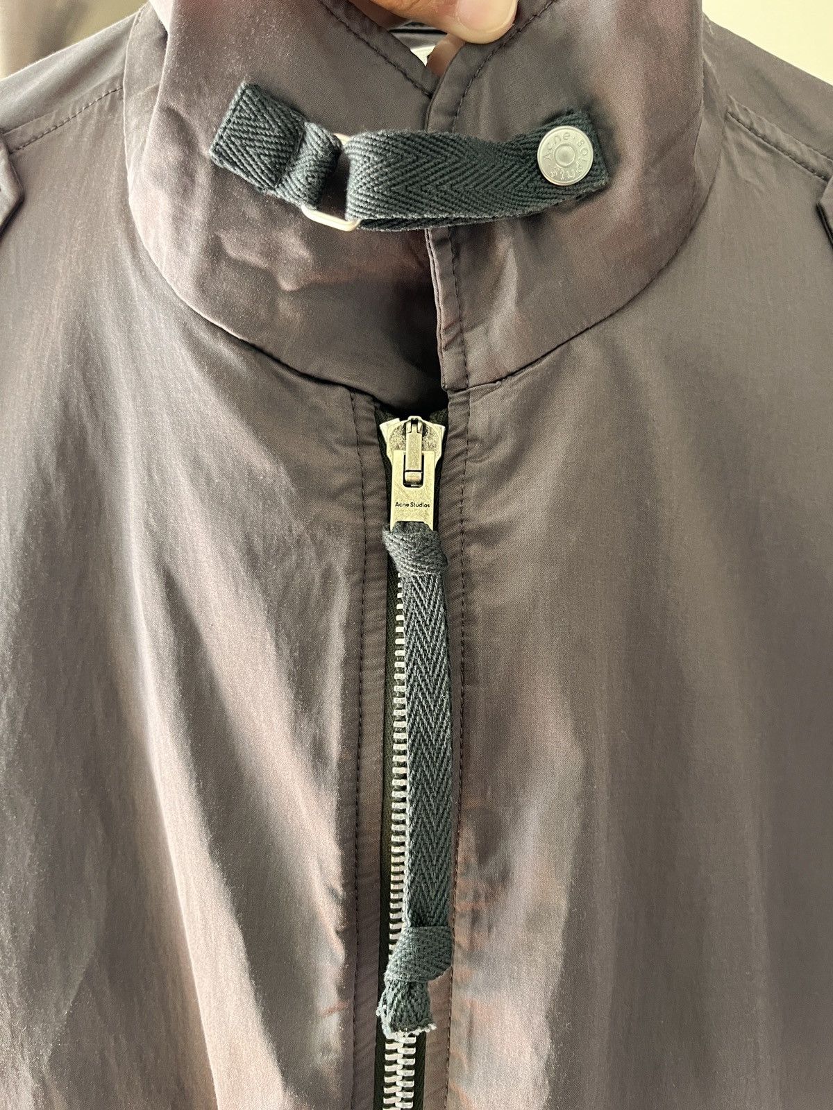 Acne Studios Acne studios ‘Mid Grey Satin Bomber Jacket’ Size US S / EU 44-46 / 1 - 3 Thumbnail