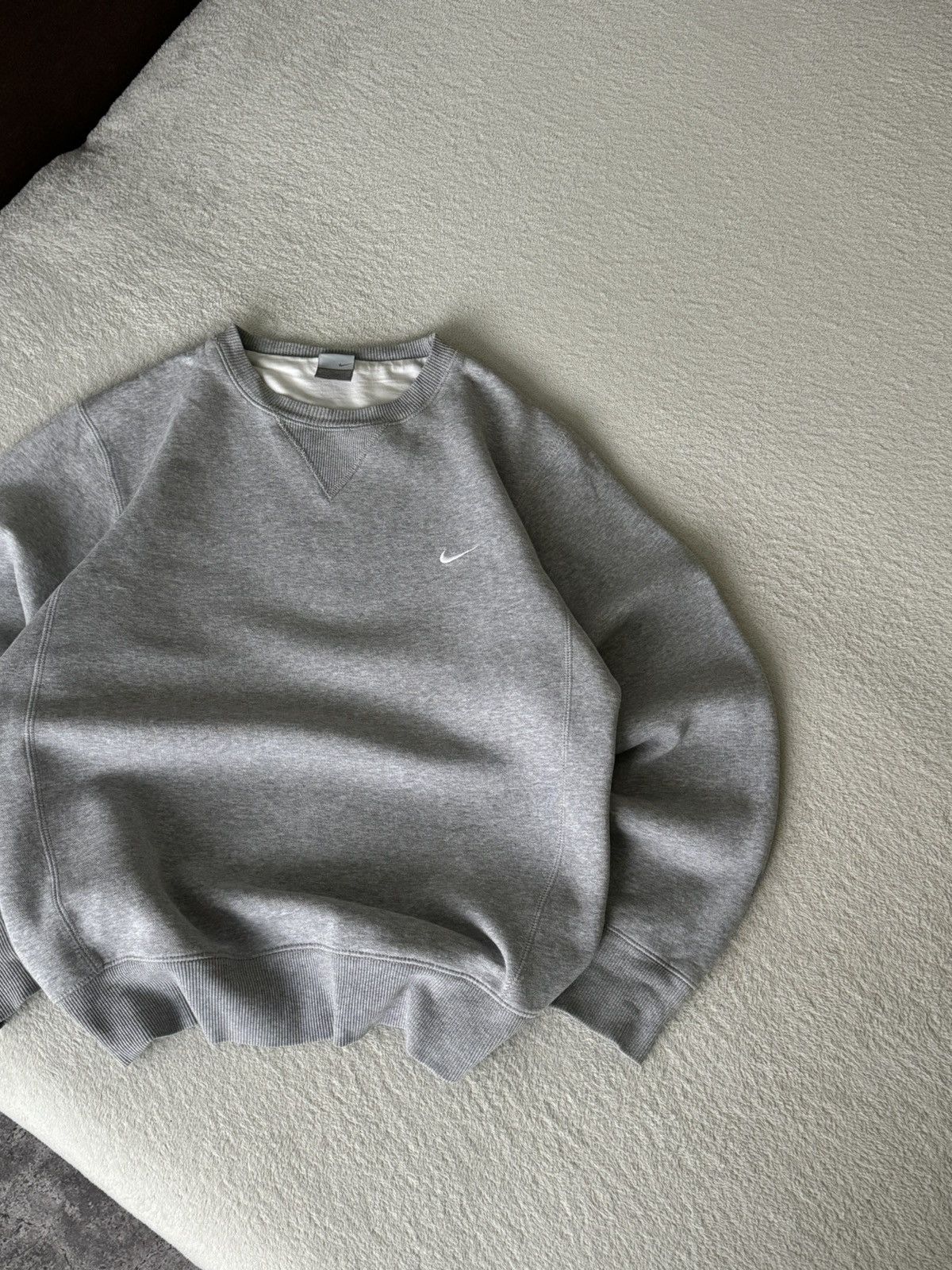 Nike × Vintage Vintage Nike oversized Y2K grey sweater Size US M / EU 48-50 / 2 - 4 Thumbnail