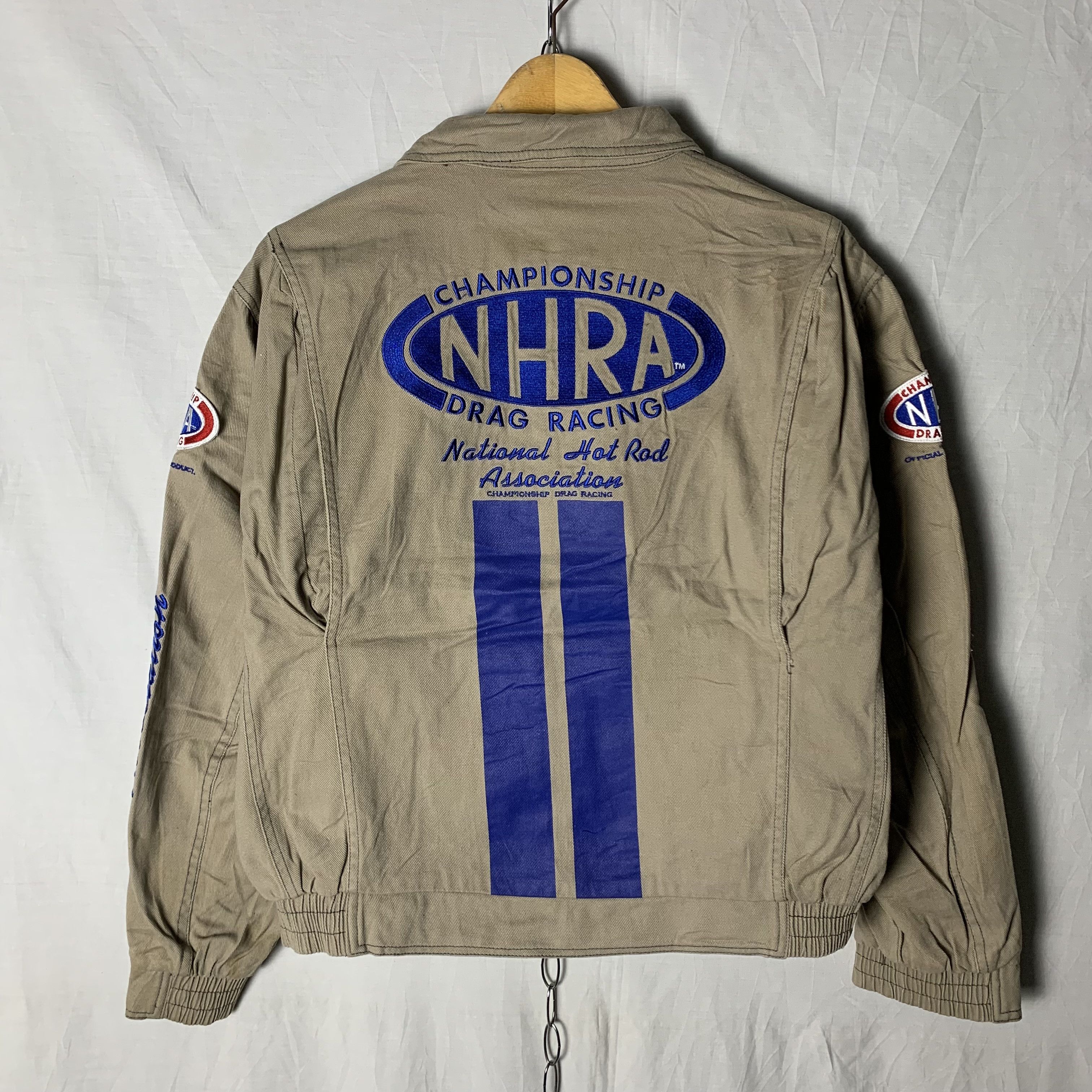 image of Nhra Drag Racing Jacket National Hot Rod in Brown, Men's (Size Large)