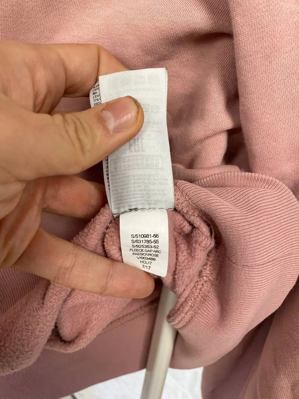 Gap Vintage GAP Hoodie Pink Pullover Sweatshirt USA Unisex Size US L / EU 52-54 / 3 - 8 Thumbnail