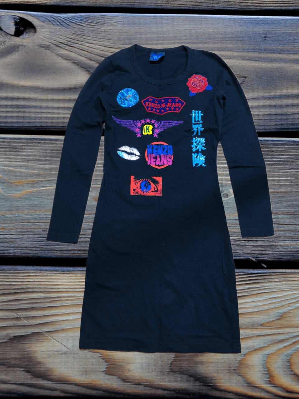 Kenzo Kenzo Embroidered Jumper Dress streetwear Size S / US 4 / IT 40 - 1 Thumbnail