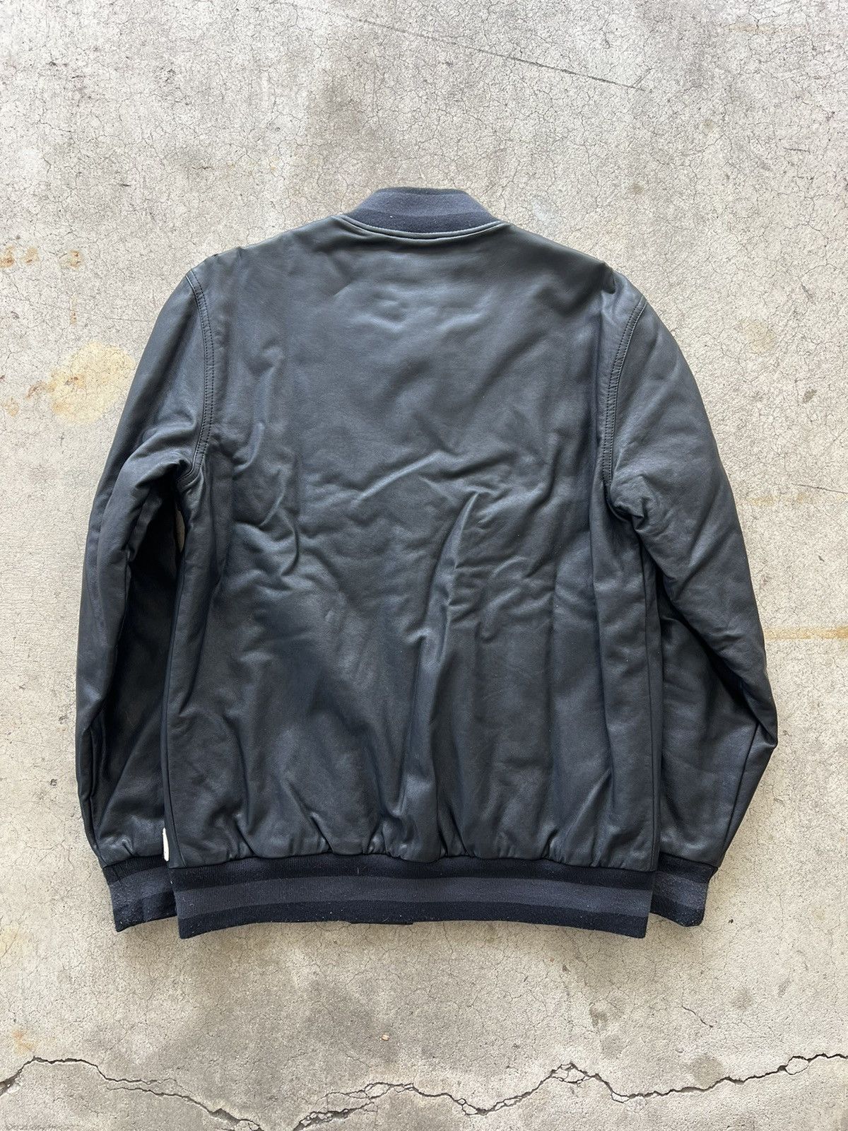 Vans Vans Leather Wool Jacket Size US S / EU 44-46 / 1 - 4 Thumbnail