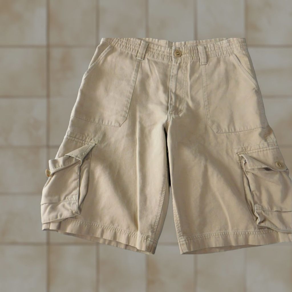 Roundtree & Yorke Roundtree & Yorke mens shorts 34 beige cargo utility easy care chino Shirt? Size US 34 / EU 50 - 1 Thumbnail