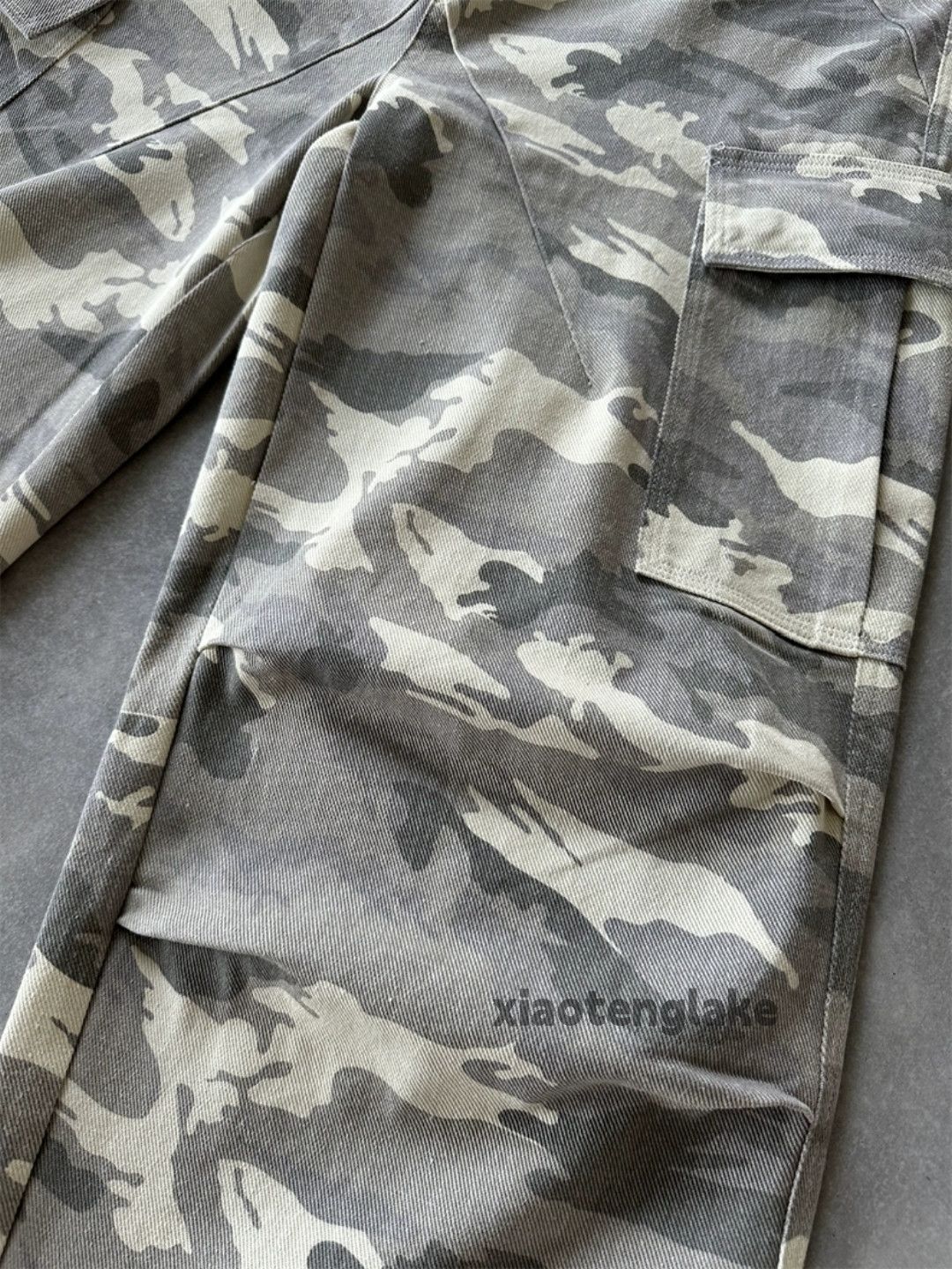 Vintage Unisex washed faded cleanfit yuppie loose camo pants Size US 34 / EU 50 - 2 Thumbnail