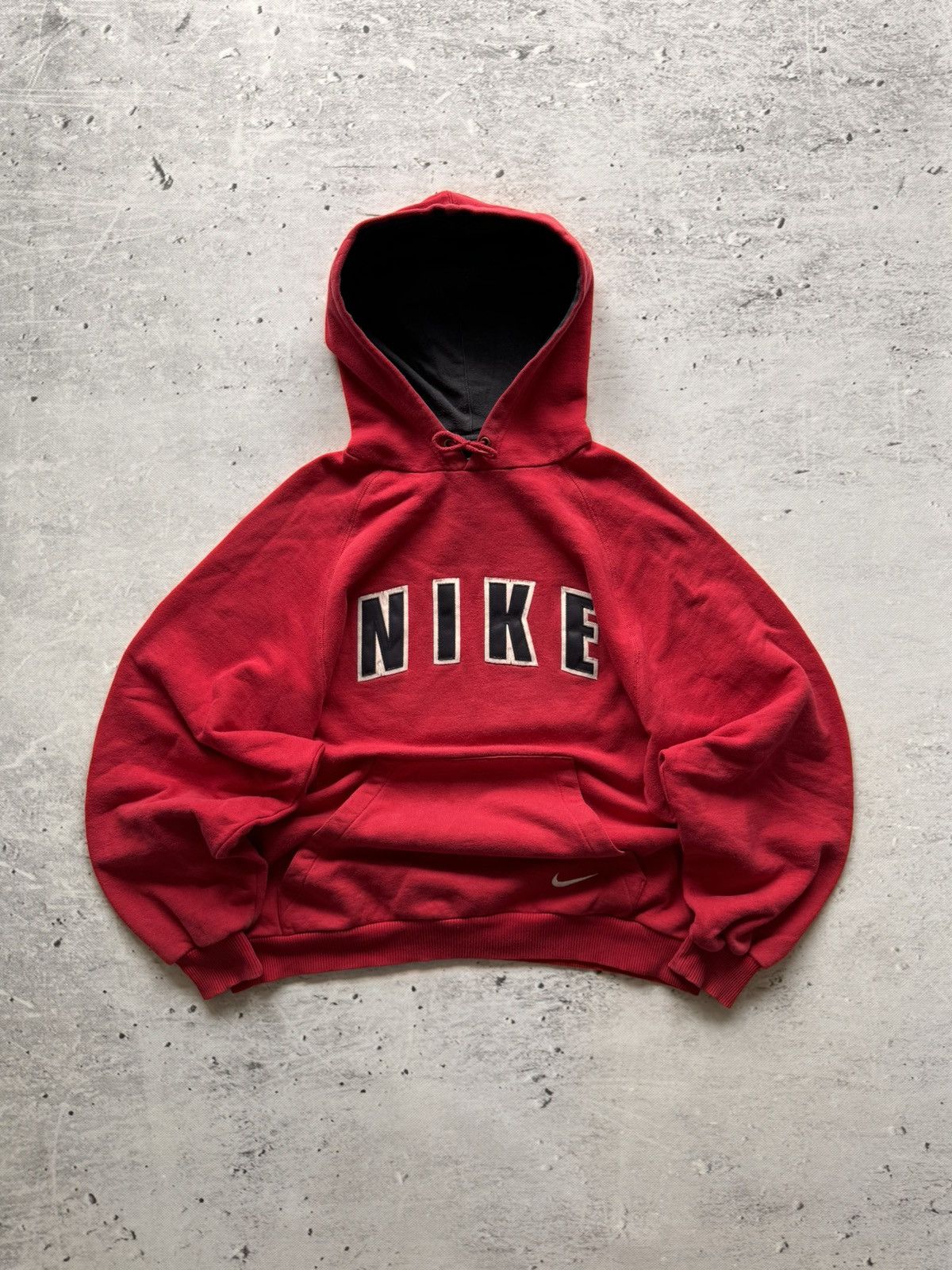 Nike × Vintage NIKE VINTAGE CENTER LOGO OVERSIZE BOXY HOODIE Size US M / EU 48-50 / 2 - 1 Thumbnail