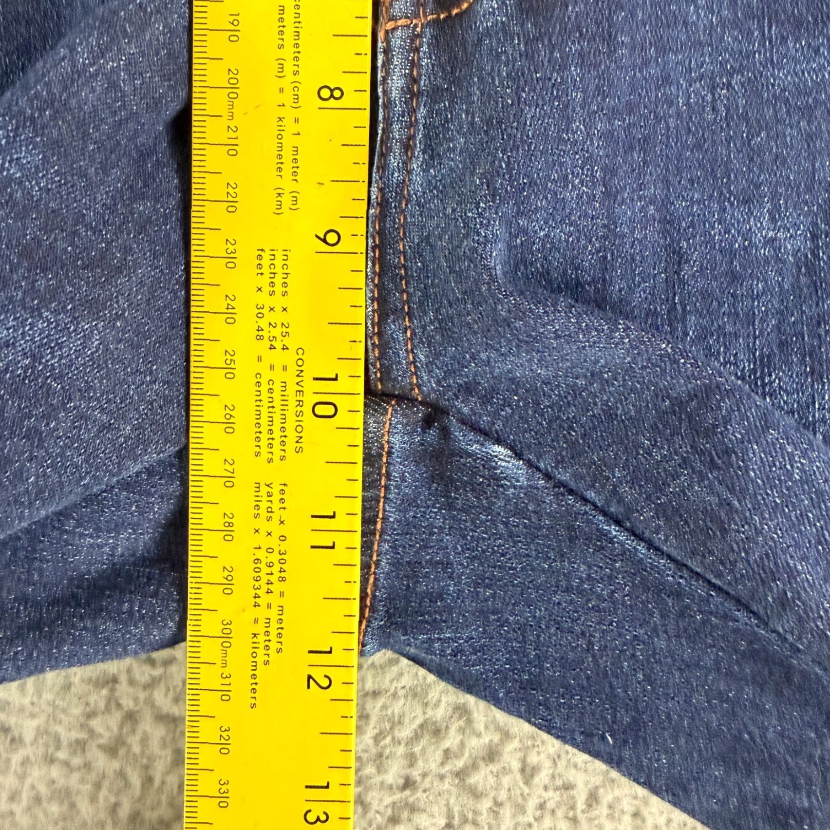 Vintage Judy Blue Jeans Womens Size 28 Blue Denim Straight Leg High Waist Dark Wash Jeans Size 28" / US 6 / IT 42 - 7 Thumbnail