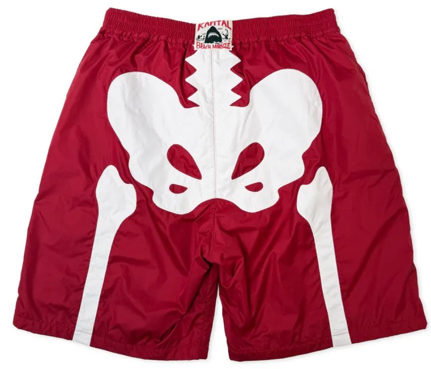 Kapital Kapital nylon bone swim shorts red new L Size US 33 - 10 Thumbnail