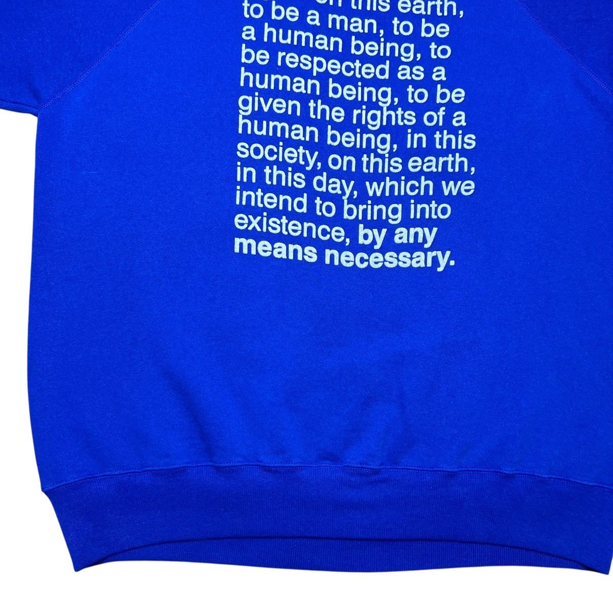Rap Tees Malcolm X By Any Means Necessary Black Activist Sweatshirt Size US XXL / EU 58 / 5 - 13 Thumbnail