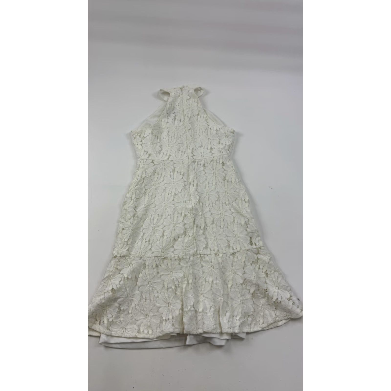Lulus Lulus Dress Womens M White Lace Halter A-Line Cocktail Party Size M / US 6-8 / IT 42-44 - 4 Thumbnail