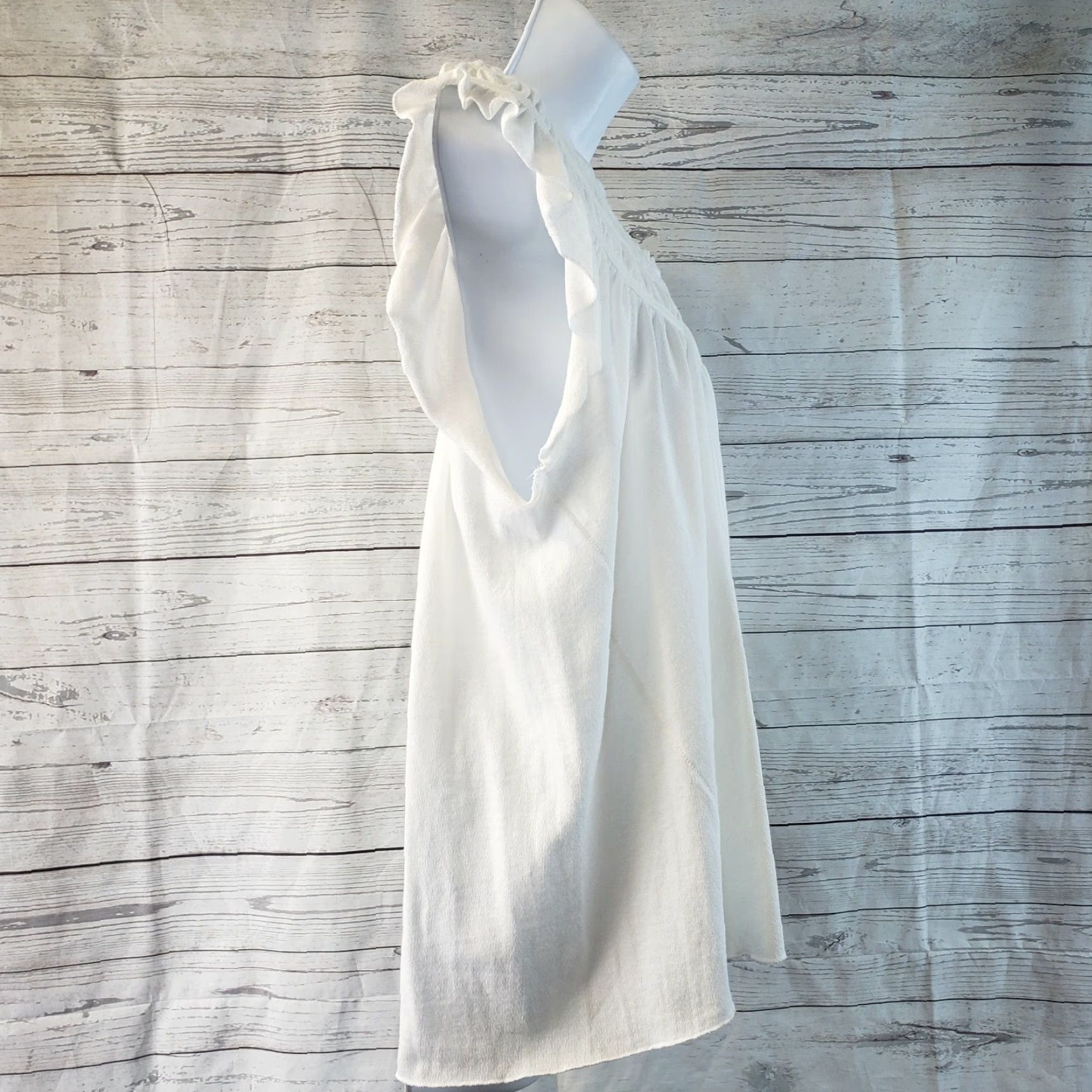 Vintage We The Free Womens Coconut Tee Sz Small Solid Ivory Sleeveless 90s? Size S / US 4 / IT 40 - 3 Thumbnail