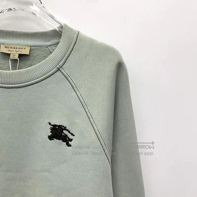 Burberry Burberry Light Green Cotton Women's Sweatshirt. Size XS / US 0-2 / IT 36-38 - 3 Thumbnail