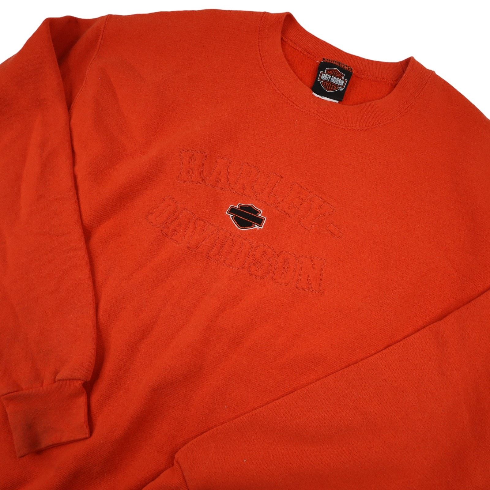 Harley Davidson × Vintage Vintage Harley Davidson Embossed Spellout Sweatshirt Size US XL / EU 56 / 4 - 2 Thumbnail