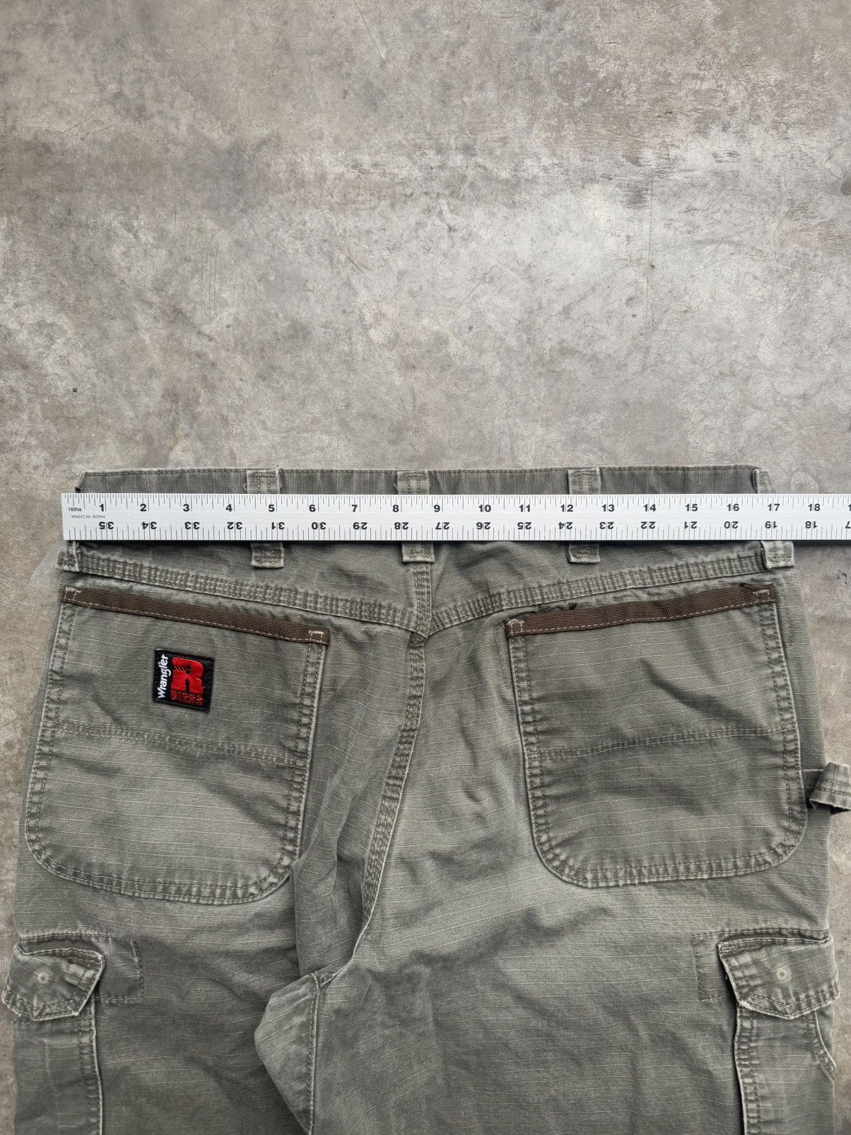 Vintage × Wrangler Vintage 90’s/00’s Wrangler Riggs Double Knee Cargo Pants Size US 34 / EU 50 - 6 Thumbnail