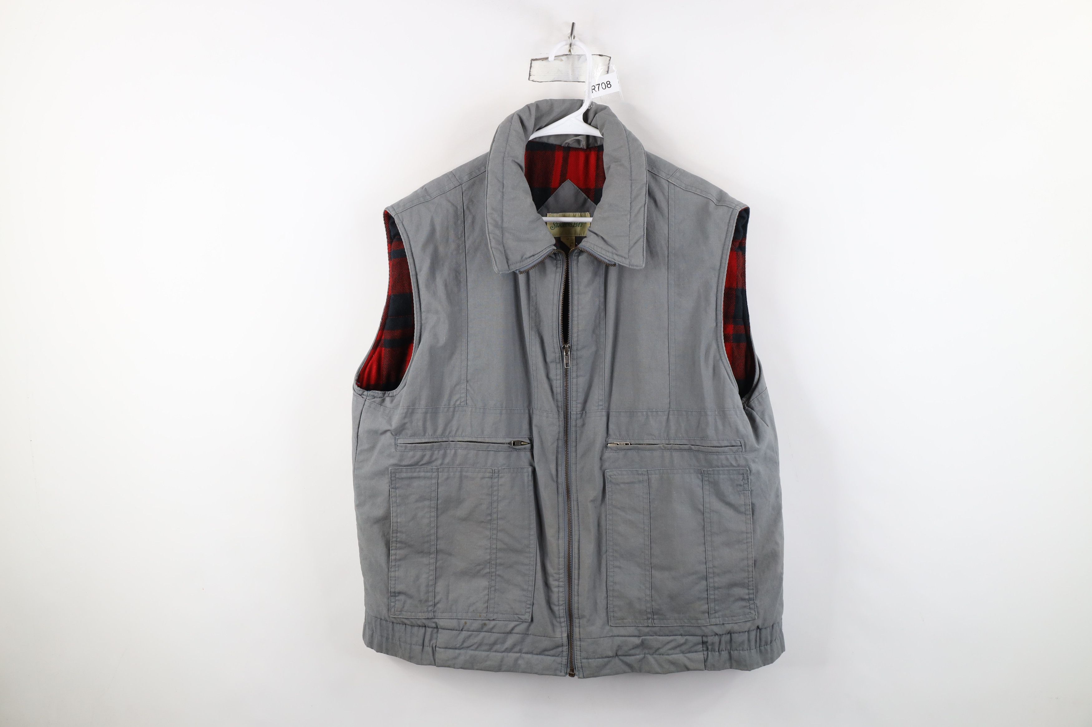 Vintage Vintage 90s Streetwear Stonewash Lined Puffer Vest Jacket Size US XL / EU 56 / 4 - 1 Thumbnail