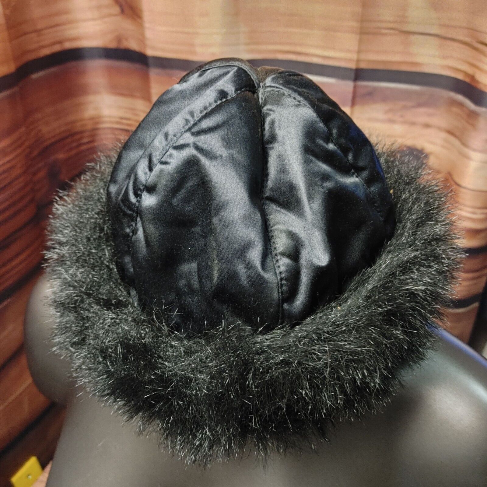 Other Winter Faux Fur Black Trapper Berret Hat Cap Warm Fashion M Size ONE SIZE - 1 Thumbnail