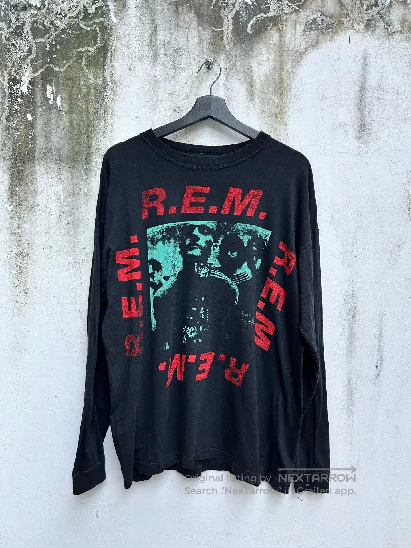 Vintage Vintage REM 90s Band Long Sleeve Tee. Size US M / EU 48-50 / 2 - 1 Thumbnail