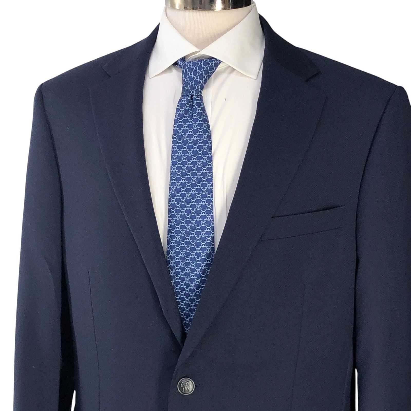 Hart Schaffner Marx Hart Schaffner Marx HSM Size 42L Blazer Navy Metal Buttons Size 42L - 2 Thumbnail