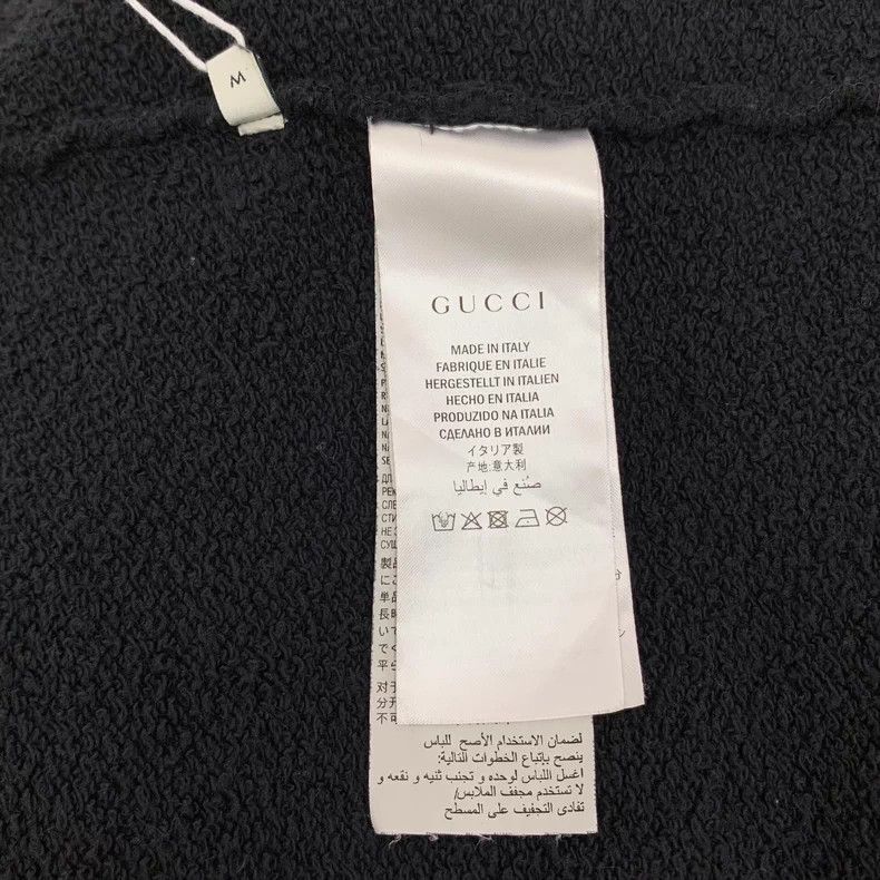 Gucci Gucci Black logo letter printed cotton hooded drawstring l Size US M / EU 48-50 / 2 - 6 Thumbnail