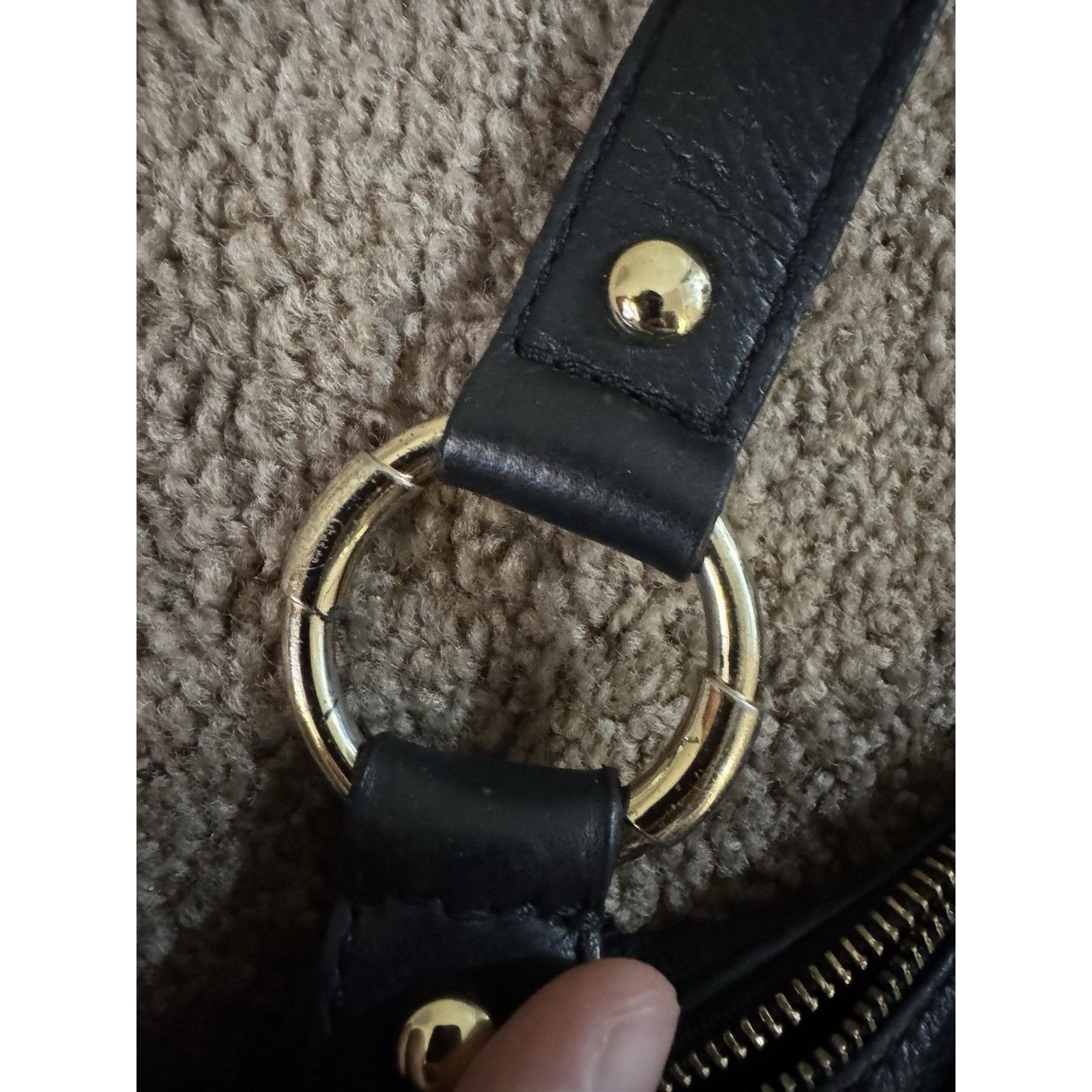 Michael Kors Michael Kors Fulton Shoulder Bag Black Pebbled Leather 2010s Size ONE SIZE - 8 Thumbnail