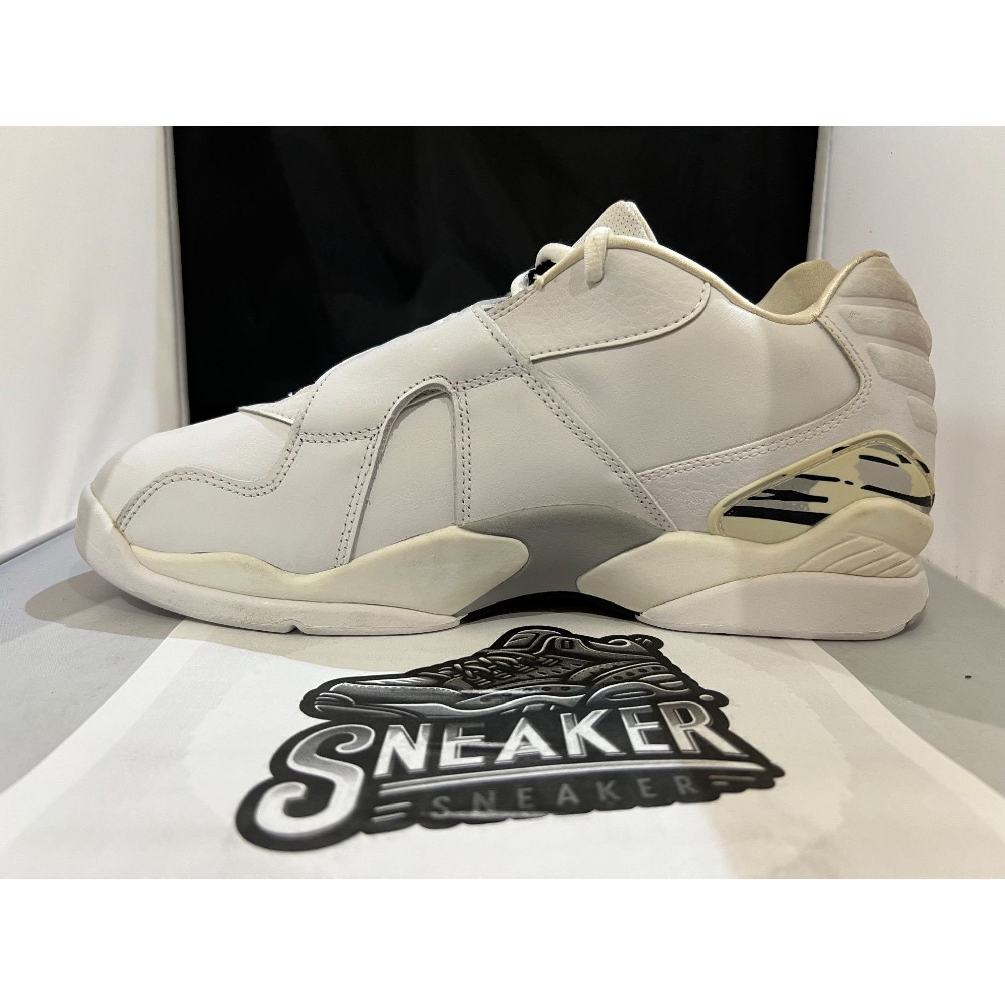 Jordan Brand Jordan 8 Retro Low White Metallic Silver - 306157 101 Men's Size US 12.5 / EU 45-46 - 1 Thumbnail