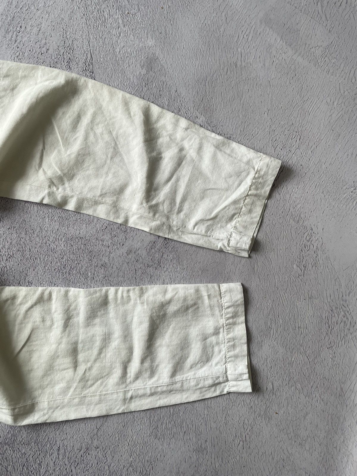 Brunello Cucinelli Brunello Cucinelli Pants Luxury Linen Made in Italy White Size 27" / US 4 / IT 40 - 3 Thumbnail