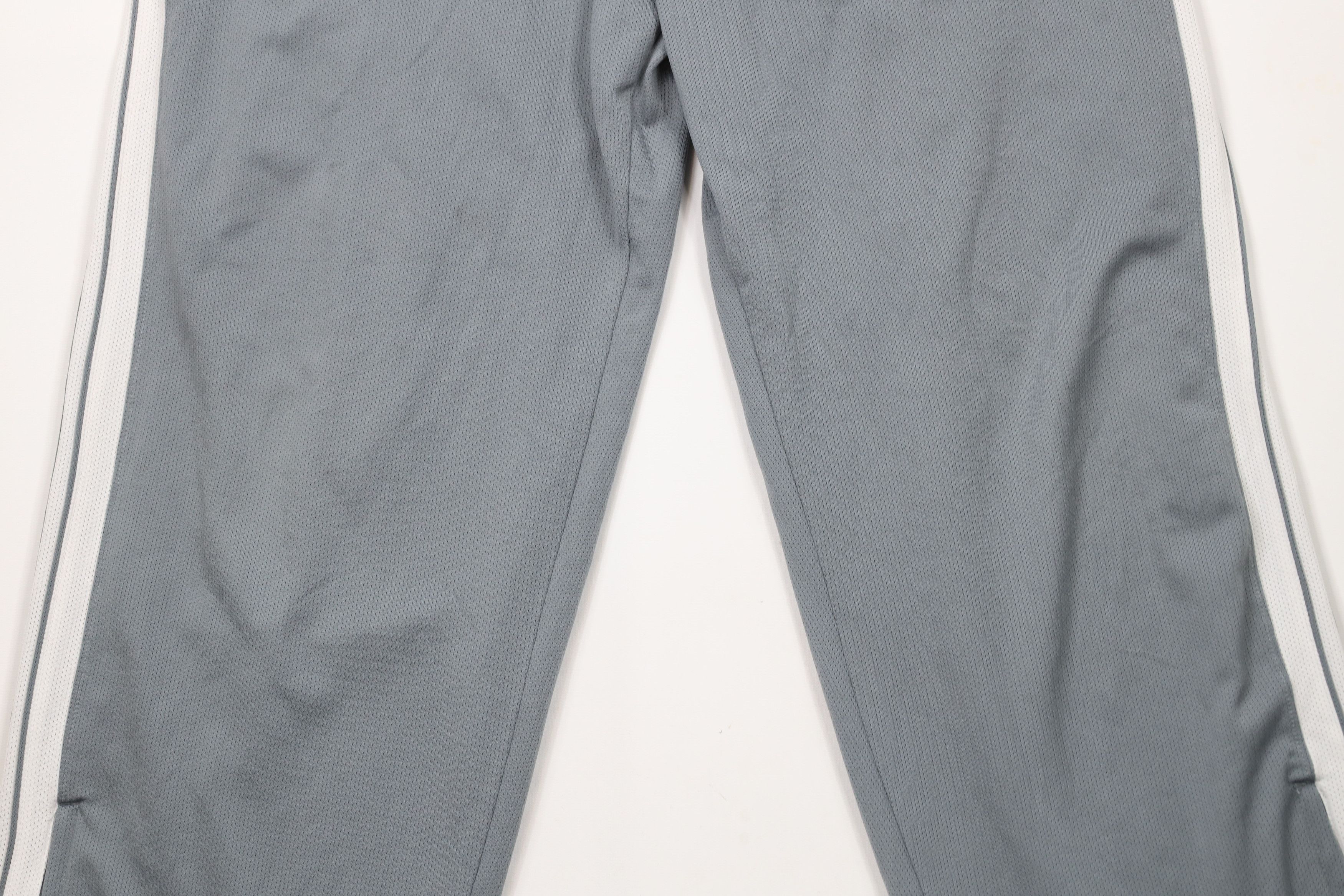 Nike × Vintage Vintage Nike Basketball Mini Swoosh Wide Leg Pants Gray Size US 34 / EU 50 - 3 Thumbnail