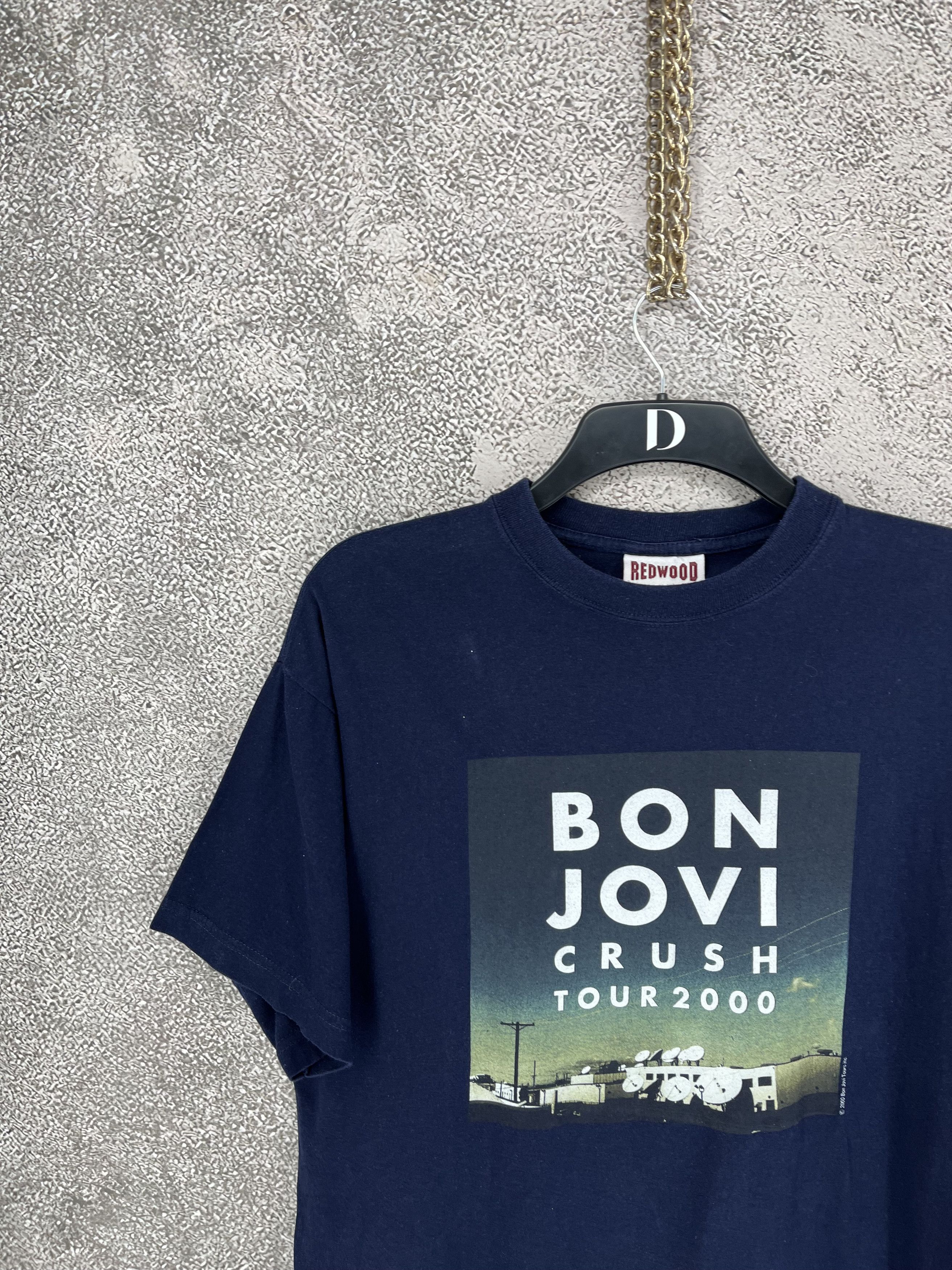 Band Tees Vintage Bon Jovi Crush Tour 2000 Rock Band T-Shirt Black Y2K Size US L / EU 52-54 / 3 - 4 Thumbnail