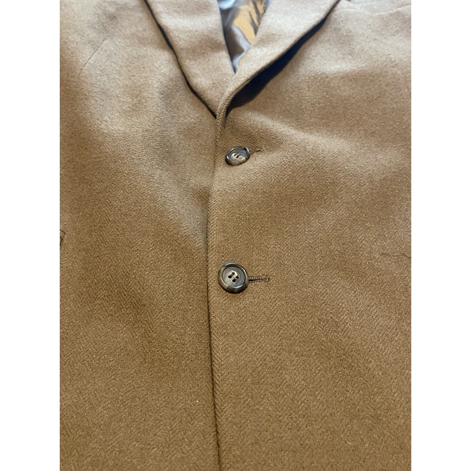 Brooks Brothers VINTAGE Brooks Brothers Suit Jacket Blazer 44 Long Camelhair Brown Union Made Men 2 Piece Long Regular Mens Blazer 44 Brown Camelhair Size 44R - 2 Thumbnail