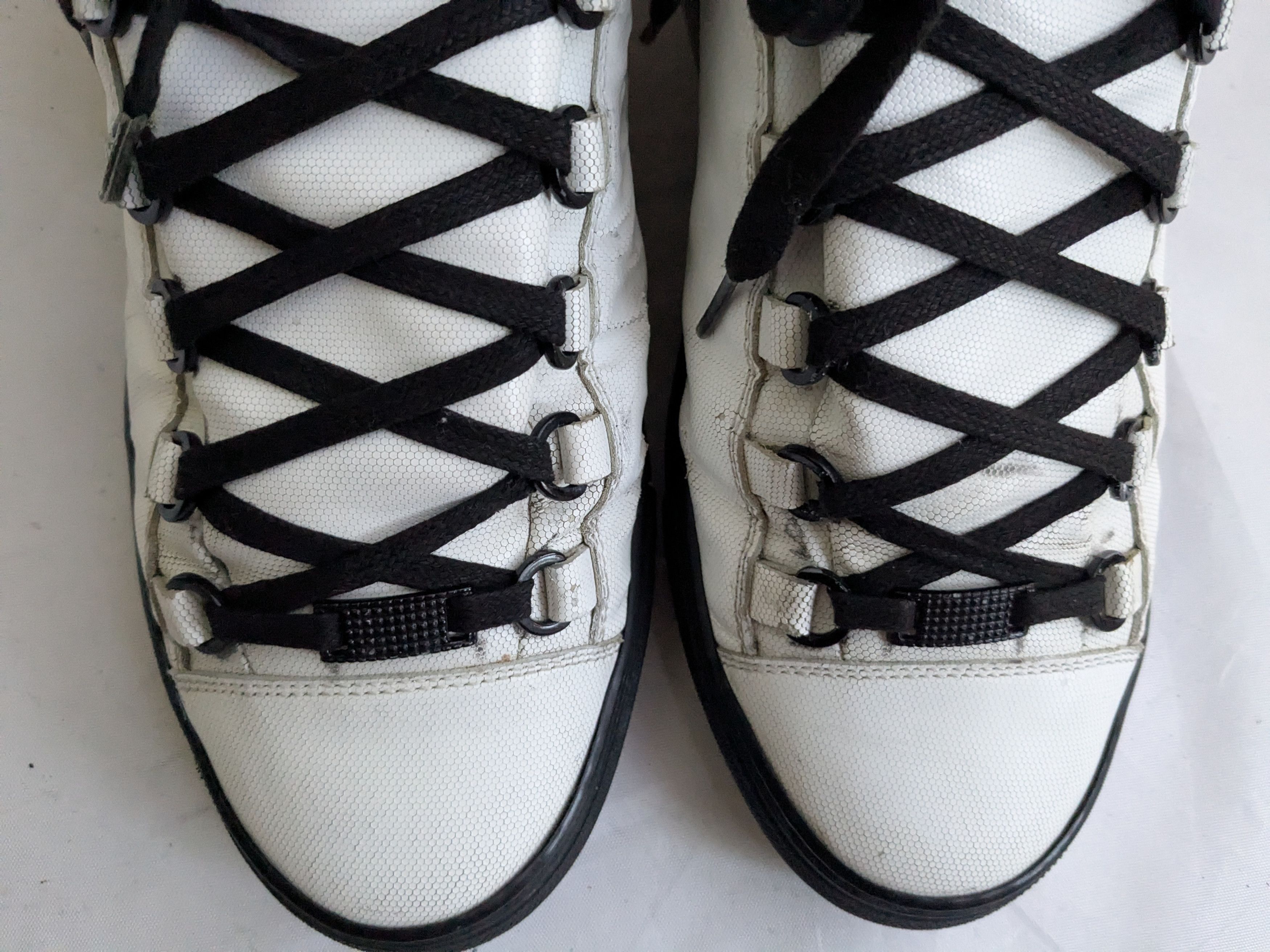 Balenciaga Balenciaga Arena White Black 8 High Tops Leather Size US 8 / EU 41 - 6 Thumbnail
