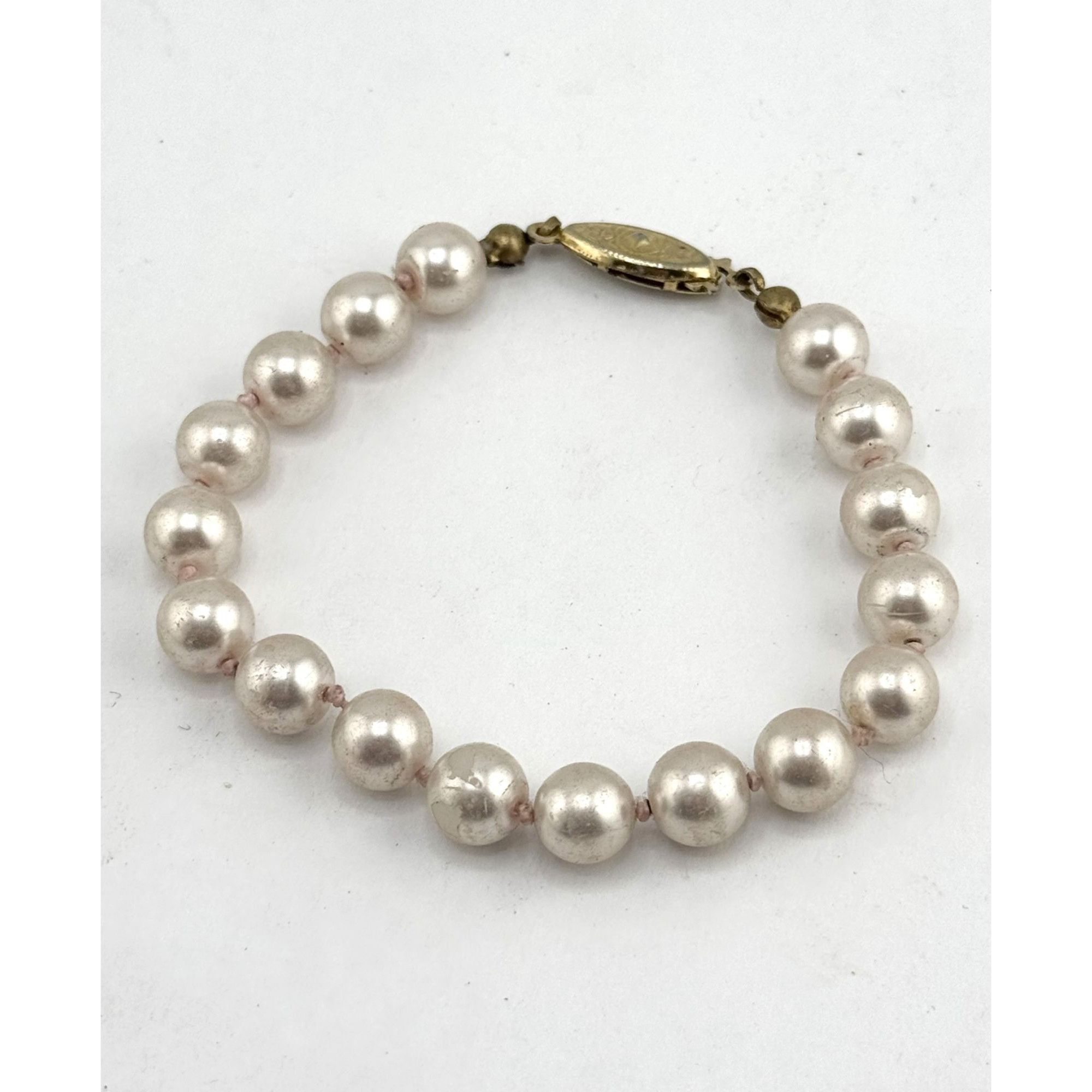 Vintage Vintage faux pearl beaded bracelet Size ONE SIZE - 1 Thumbnail