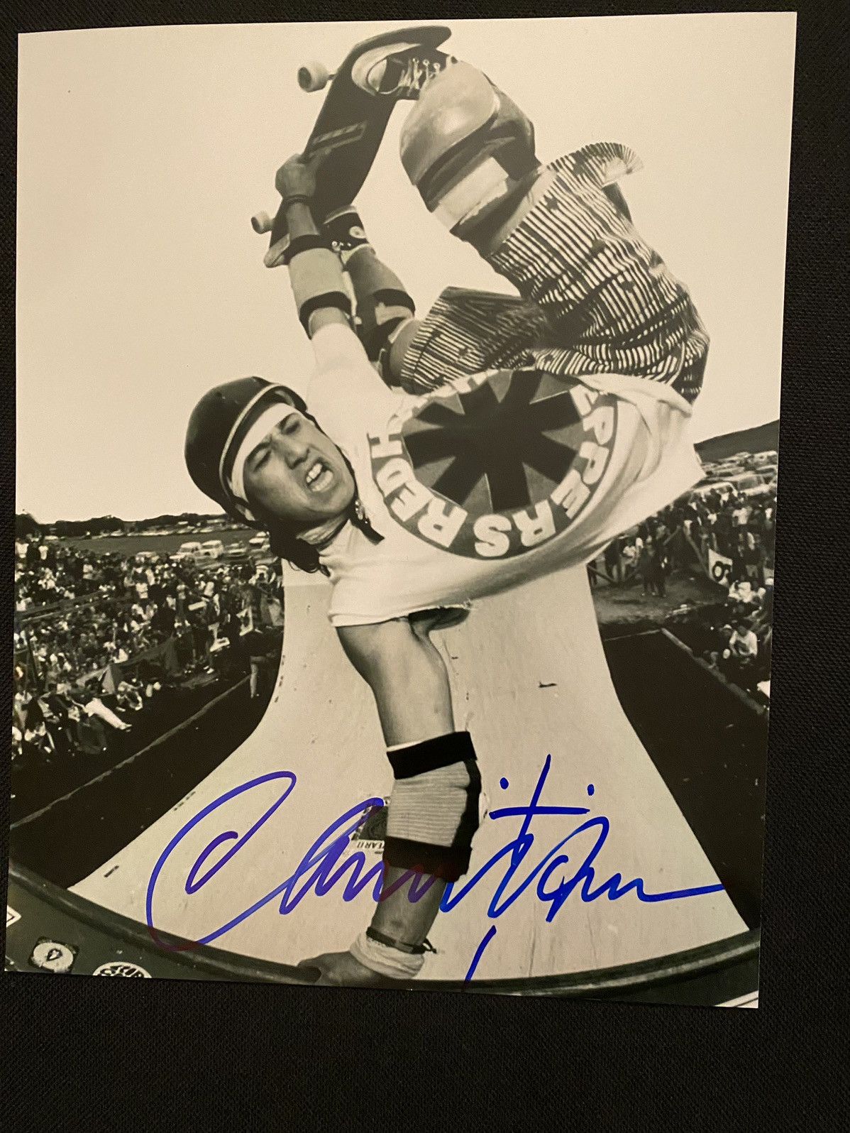 Santa Cruz Skateboards Christian Hosoi signed autographed skateboard photo Size ONE SIZE - 1 Preview
