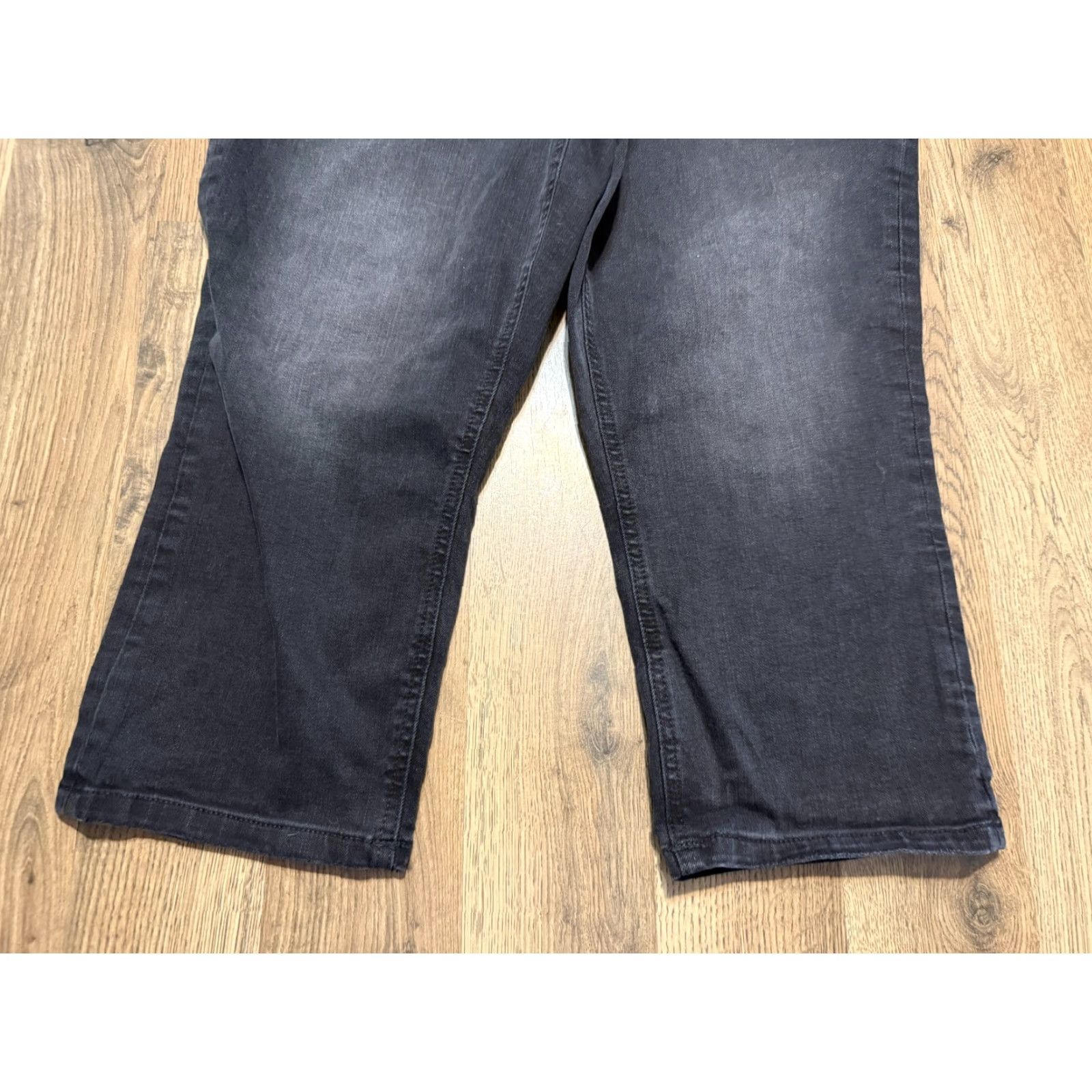 Vintage Maurices Jeans Capris Women's Size 14 Black Original Fit Pockets Button Regular Size 36" / US 14 / IT 50 - 2 Thumbnail