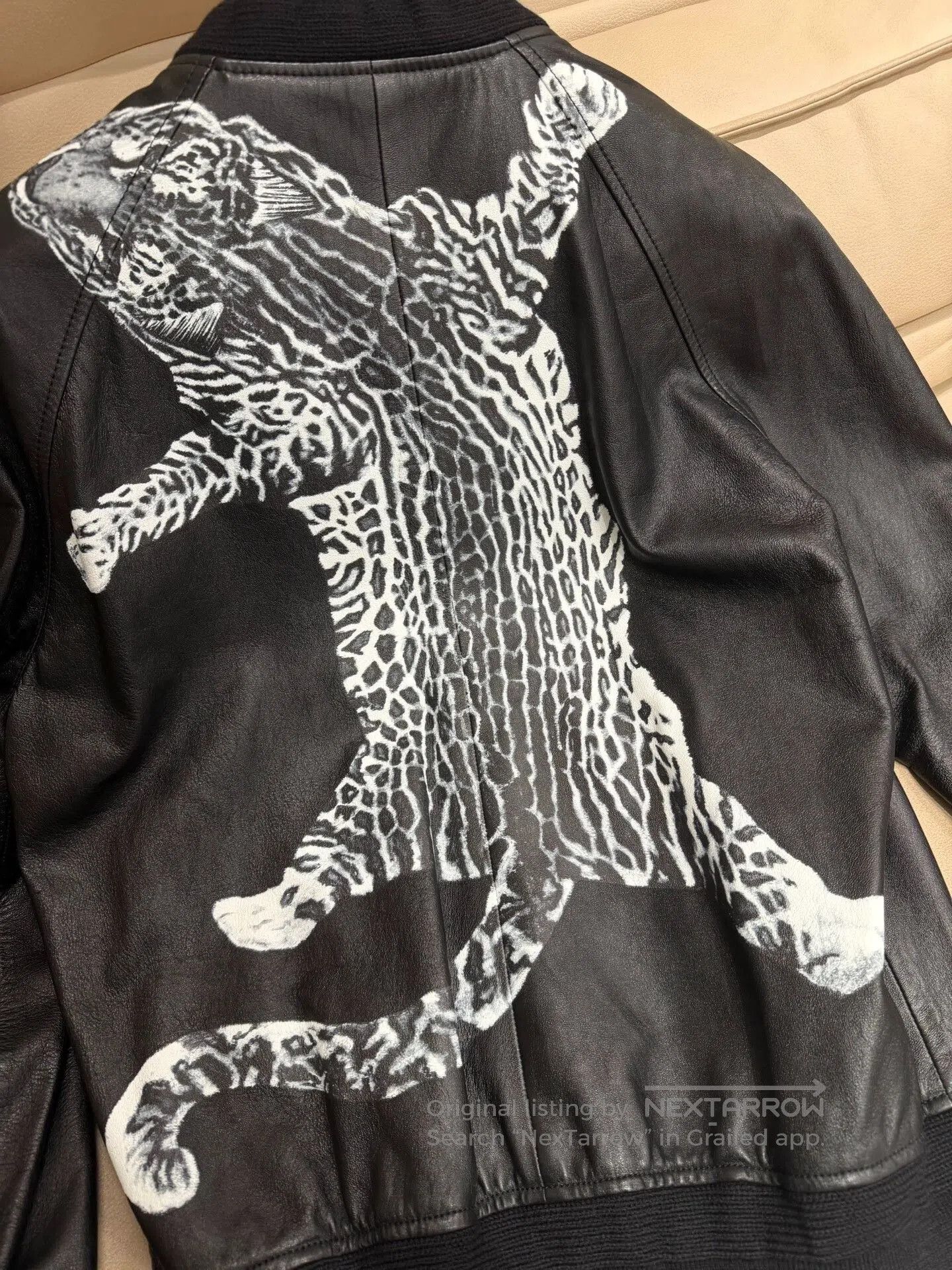 Anthony Vaccarello Saint Laurent Leopard Print Leather Jacket. Size US M / EU 48-50 / 2 - 4 Thumbnail