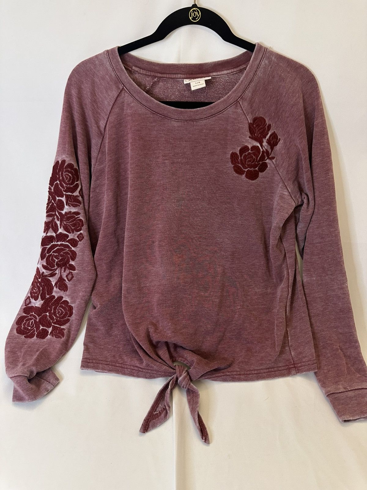 Ariat Ariat Womens Size L Burnout Velvet Floral Waist Tie Long Size L / US 10 / IT 46 - 1 Thumbnail