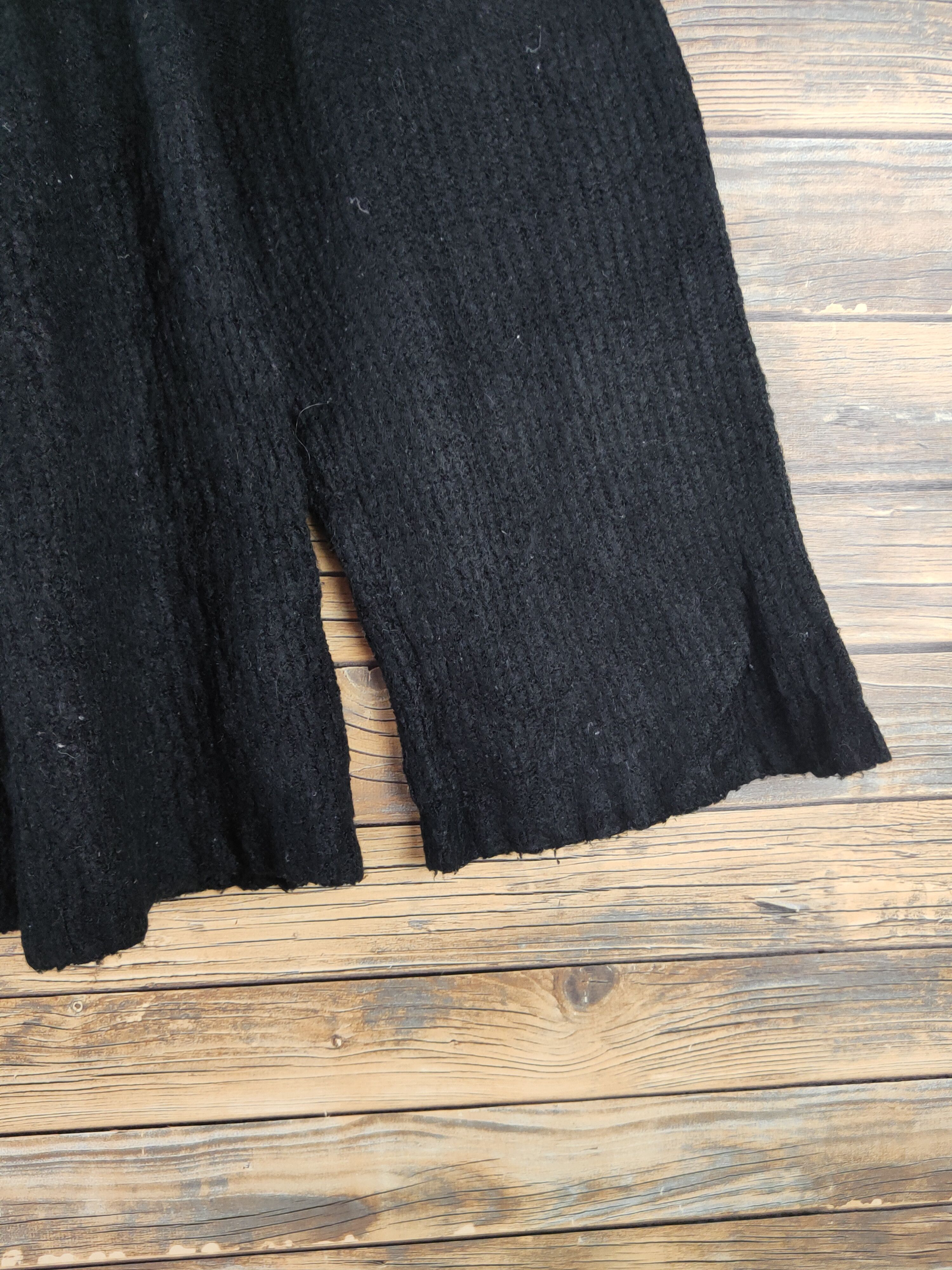 Japanese Brand Ranan Black Knitwear Blouses #W1332 Size XL / US 12-14 / IT 48-50 - 6 Thumbnail