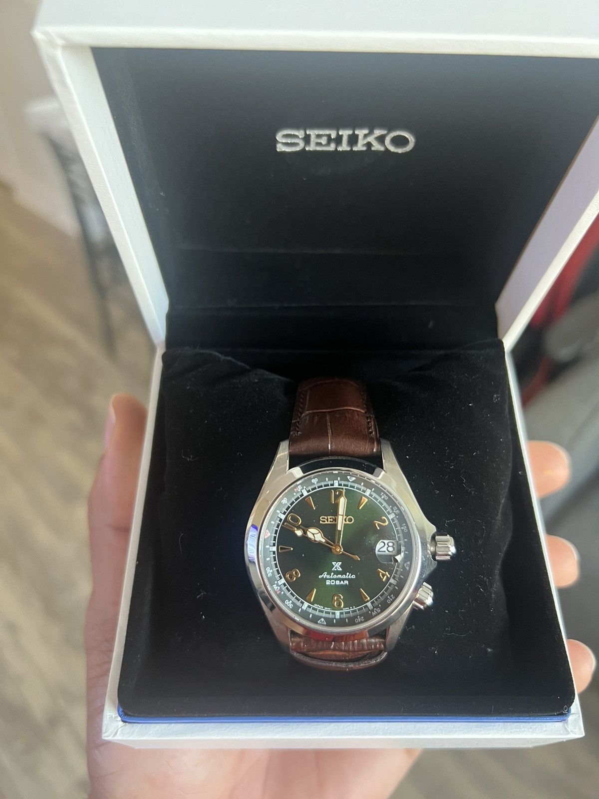image of Seiko Alpinist - Spb121 in Green, Men's