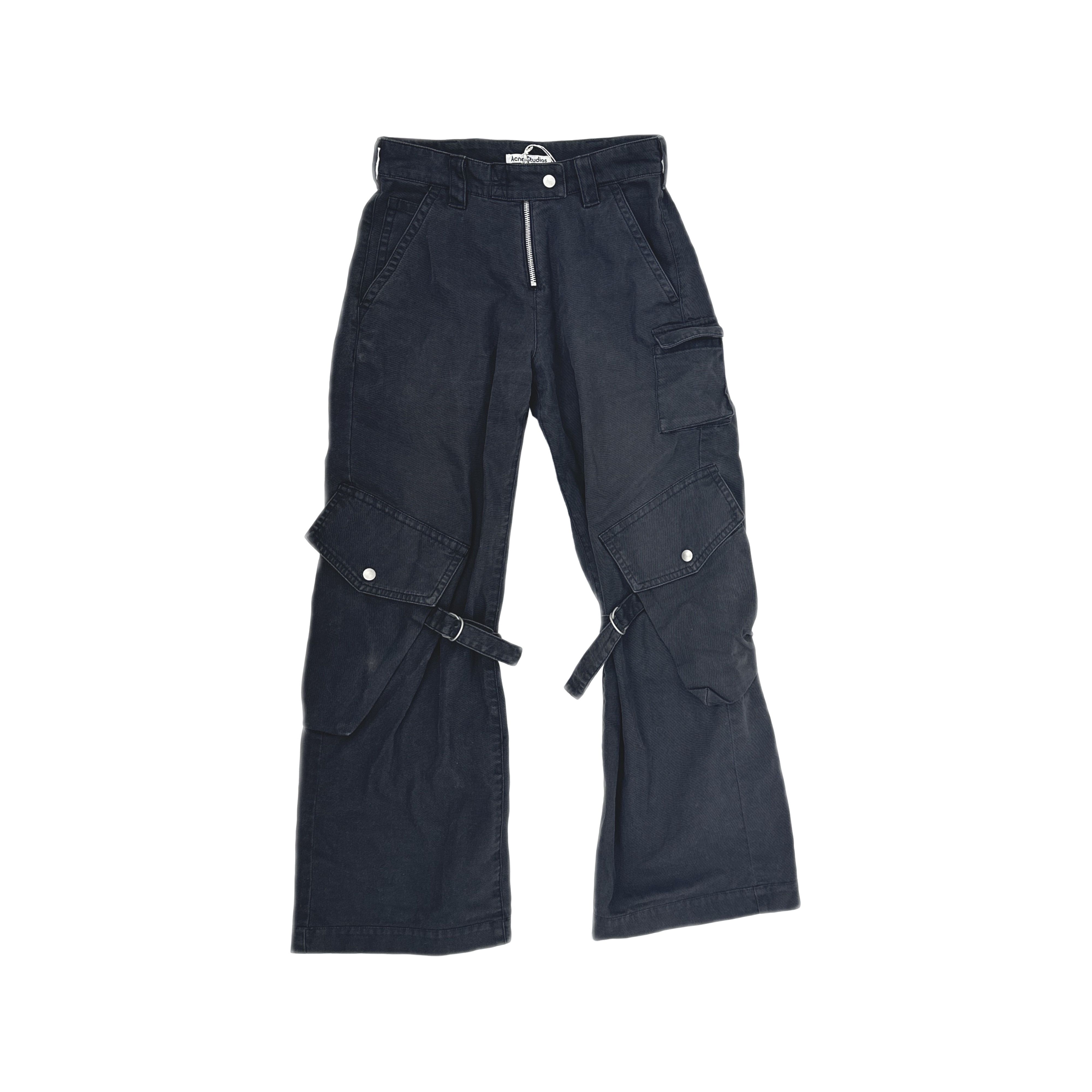 Acne Studios Acne Studios Charcoal Cotton Cargo Pants 32 Size 24" / US 00 / IT 34 - 1 Thumbnail
