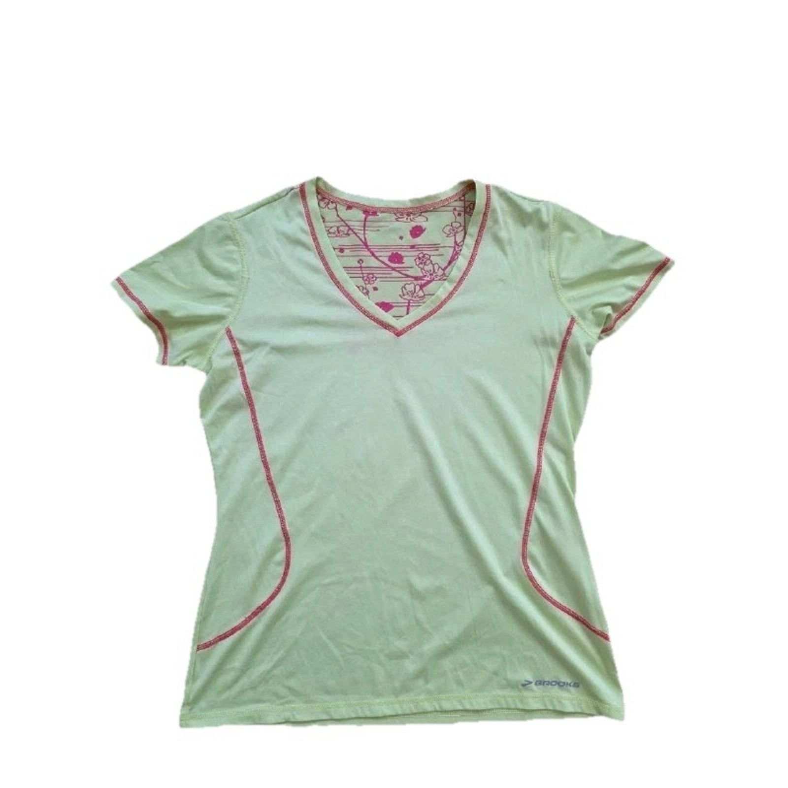 Brooks Brooks Short T-Shirt Womens Bright Yellow Small A001251 Size S / US 4 / IT 40 - 1 Thumbnail