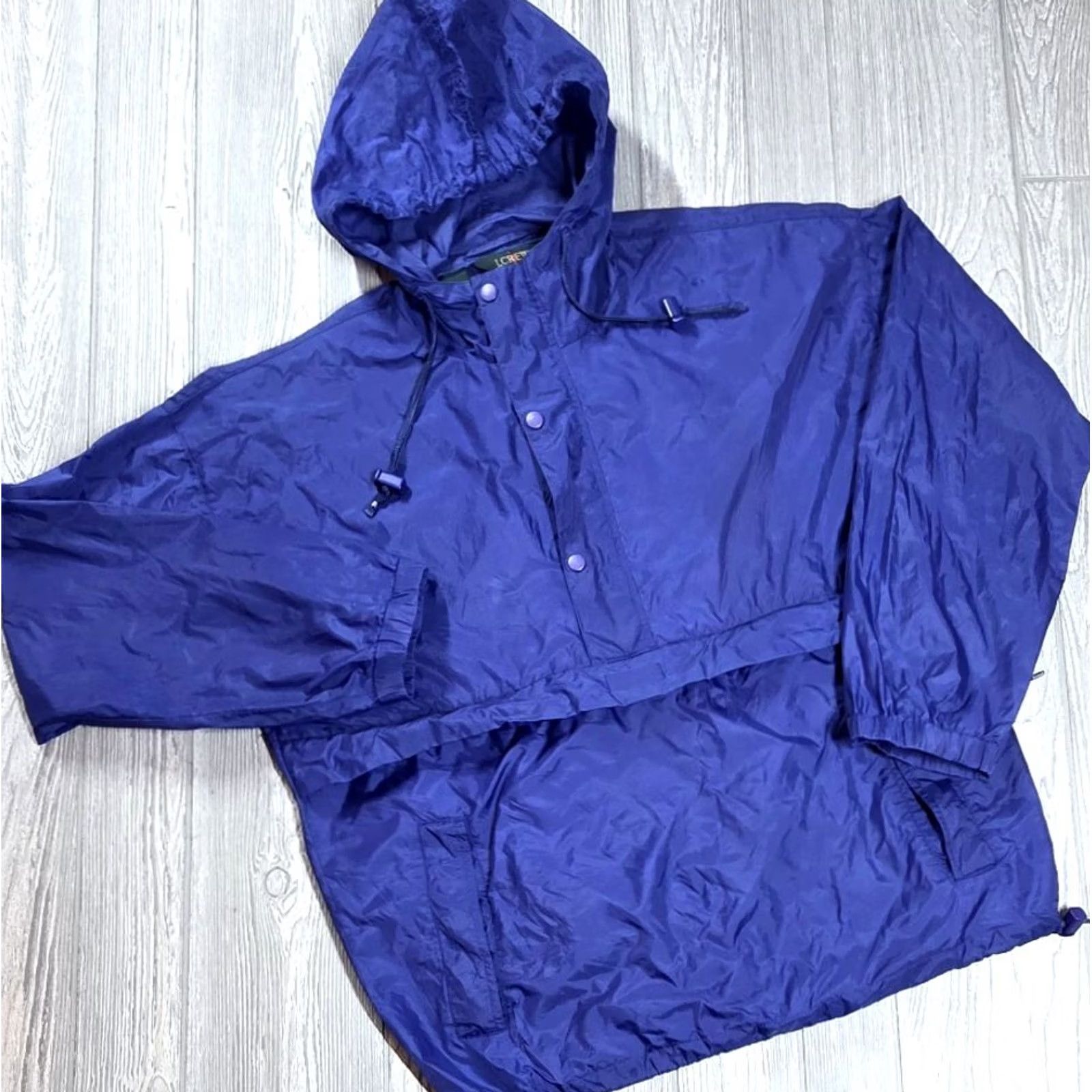 J.Crew VINTAGE J.CREW Windbreaker Jacket Oarsman Hooded 1/2 Zip Anorak XS Blue Long Sleeve Regular Adult Mens 90s Size US XS / EU 42 / 0 - 2 Thumbnail