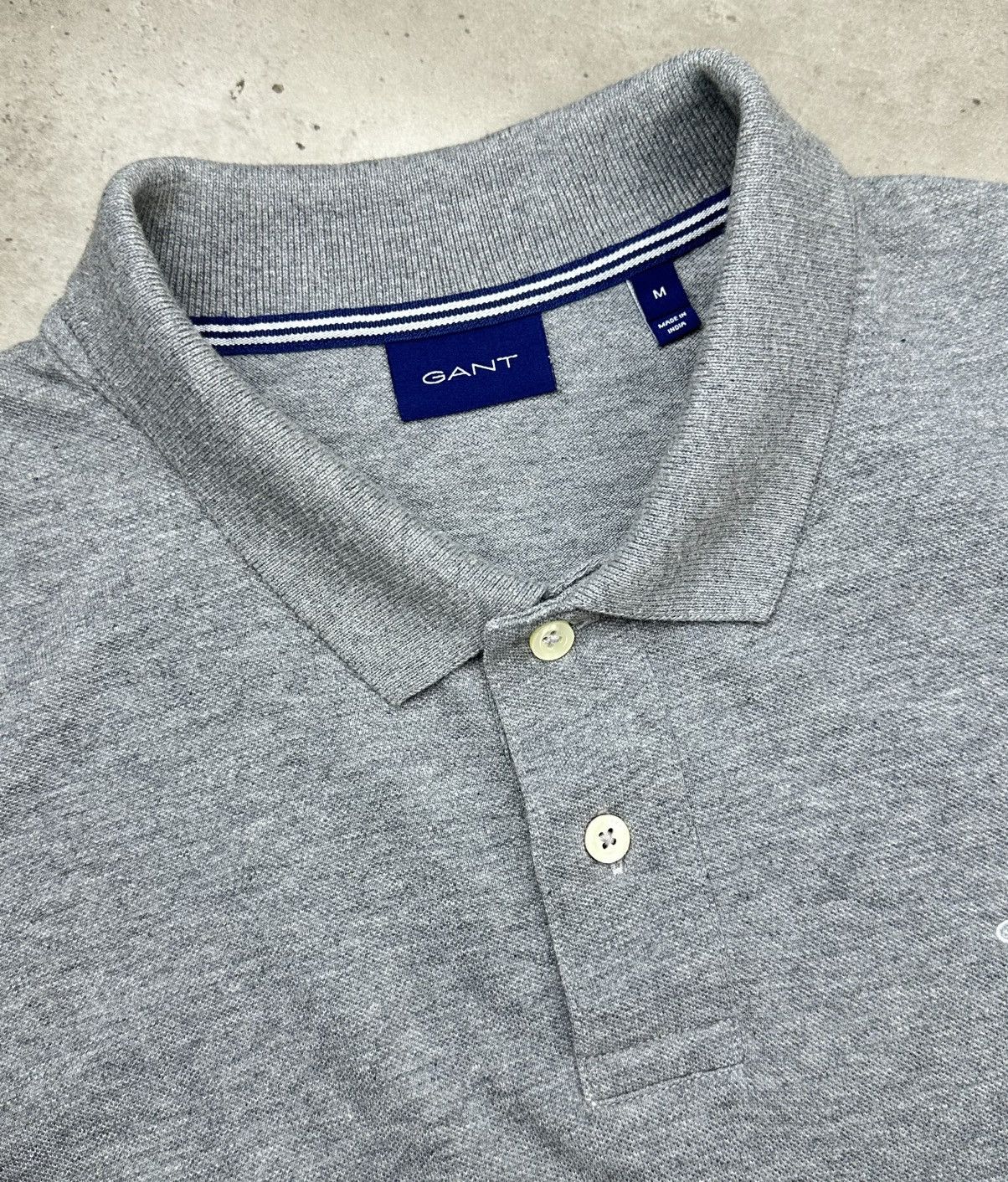 Gant GANT Men’s Grey Polo Shirt Short Sleeve Size M Medium Cotton Size US M / EU 48-50 / 2 - 4 Thumbnail
