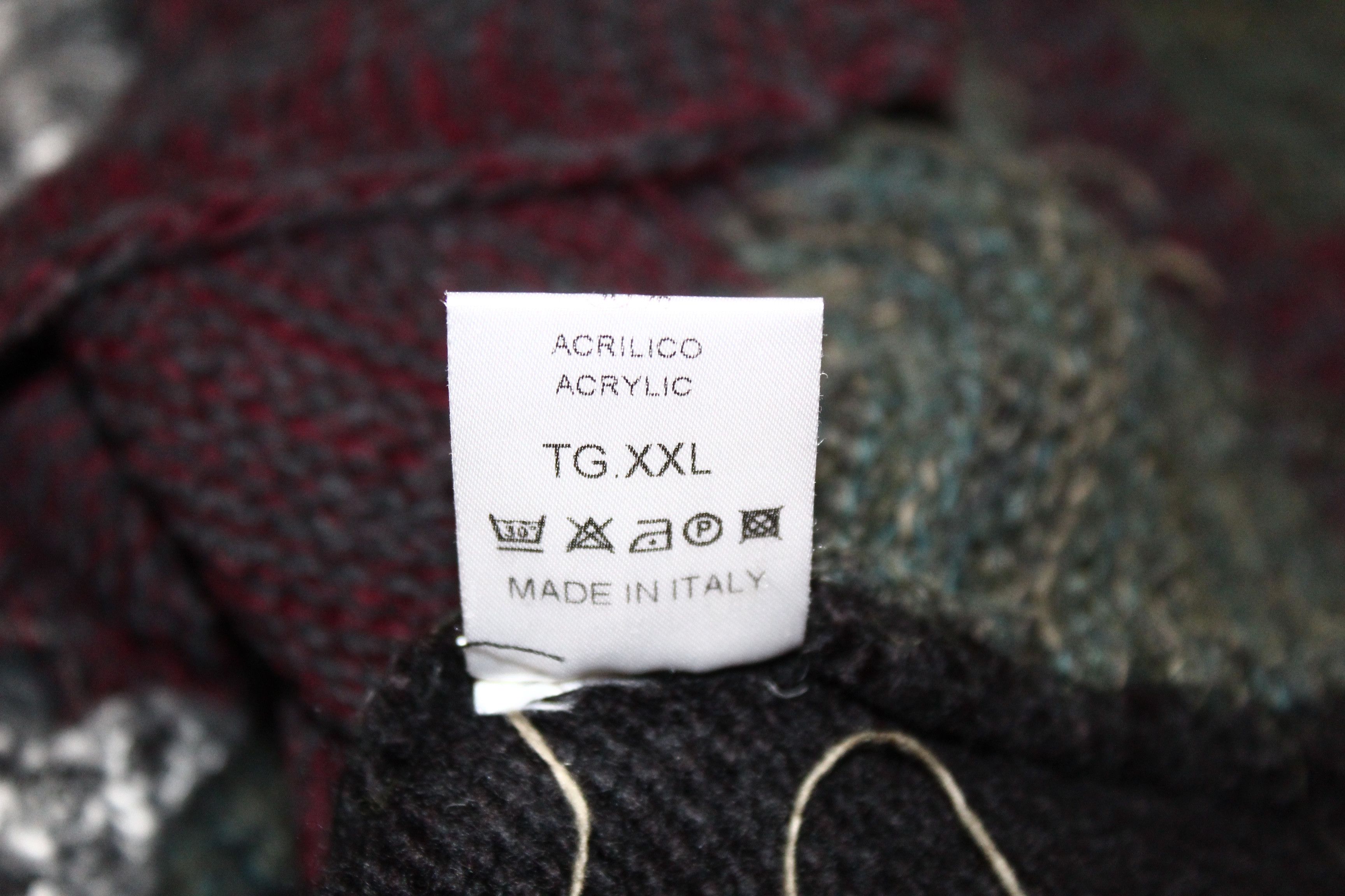 Takeshy Kurosawa Takeshy Kurosawa Patchwork Asymmetric Wool Blend Cardigan Size US XXL / EU 58 / 5 - 9 Thumbnail