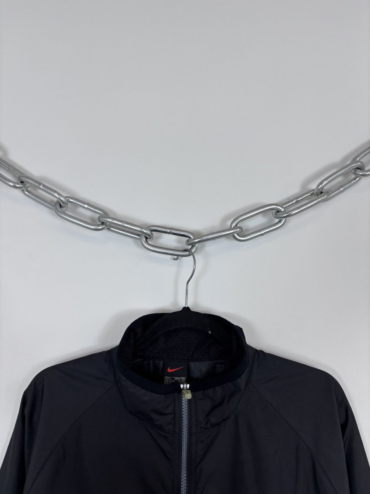 Nike Vintage 1990s Nike Y2K Black Swoosh Hype Anorak Jacket Size US L / EU 52-54 / 3 - 4 Thumbnail