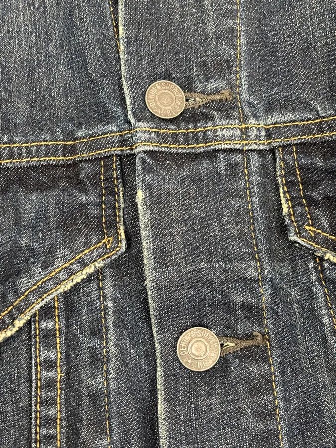 Polo Ralph Lauren 2000s Ralph Lauren Dark Blue Minimalist Stiched Denim Jacket Size US M / EU 48-50 / 2 - 9 Thumbnail