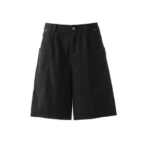 VIBE Black Baggy Casual Shorts Size US 34 / EU 50 - 1 Preview