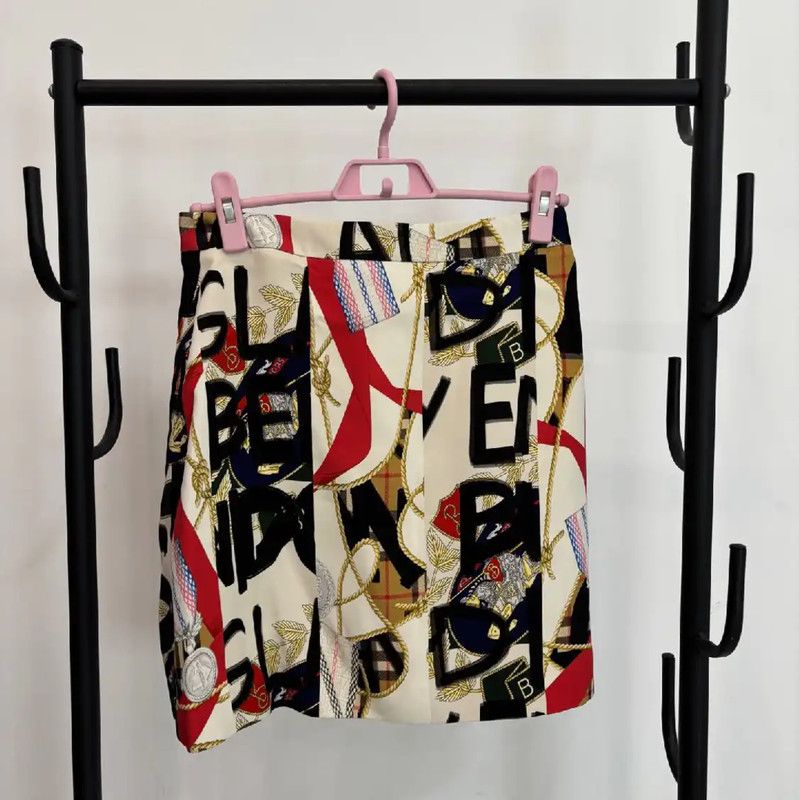 Burberry Burberry Summer Multicolor Silk Mini Skirt Size 23" - 1 Thumbnail