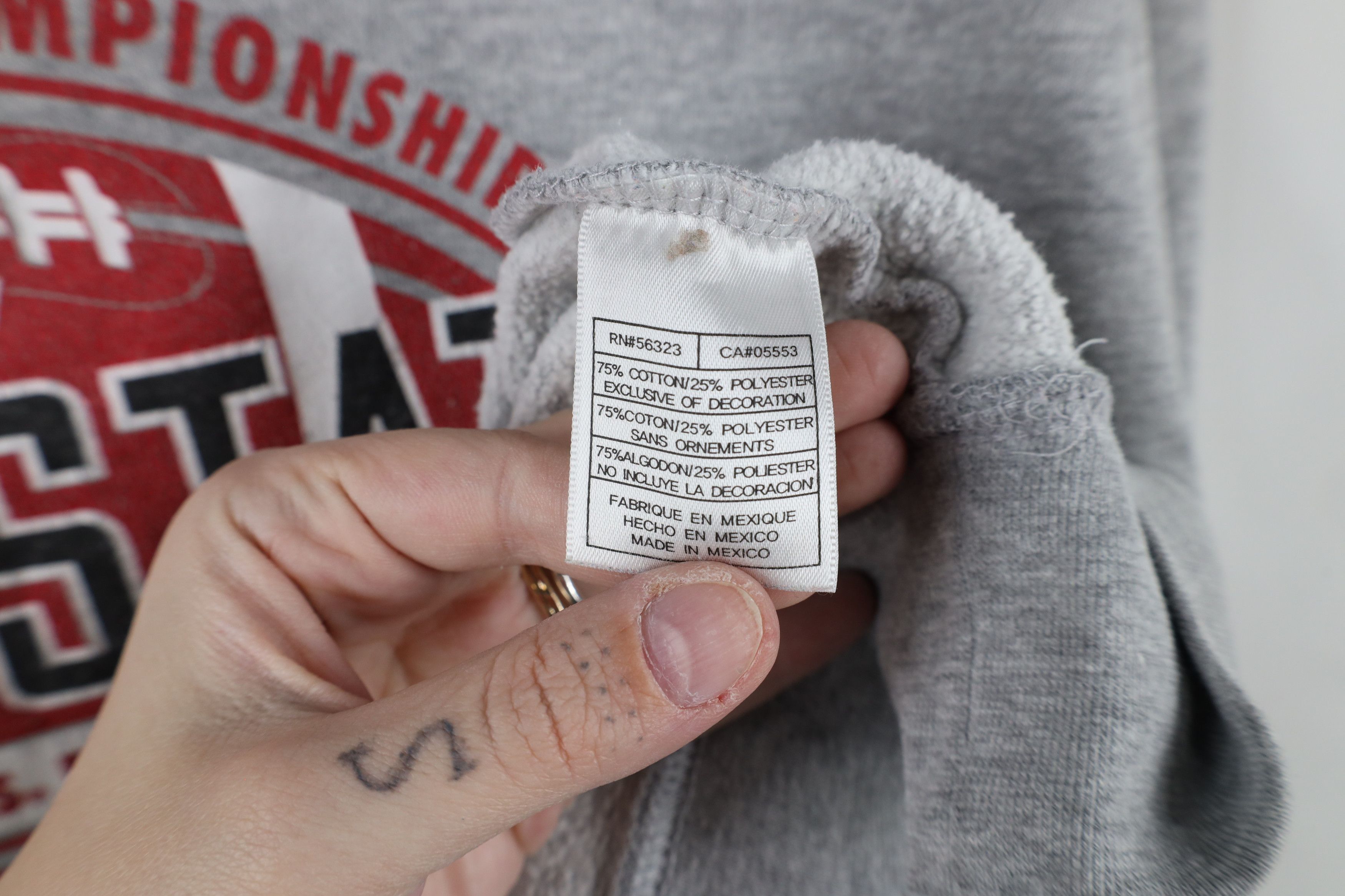 Nike × Vintage Vintage Nike Championship State University Football Hoodie Size US L / EU 52-54 / 3 - 13 Thumbnail