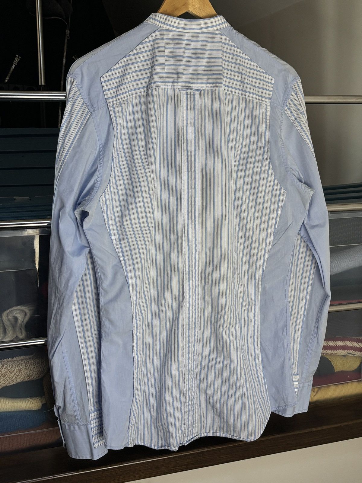 Dolce & Gabbana Dolce & Gabbana vintage layered hybrid striped shirt Size US M / EU 48-50 / 2 - 8 Thumbnail