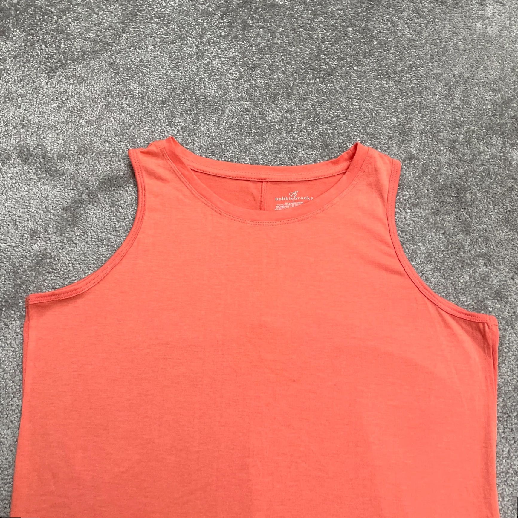Vintage Bobbie Brooks Basic Tunic Tank Top Womnes Large Orange Sleeveless Slit Tank Casual Shirt Womens L Orange Sleeveless Tunic Bobbie Brooks Size L / US 10 / IT 46 - 3 Thumbnail