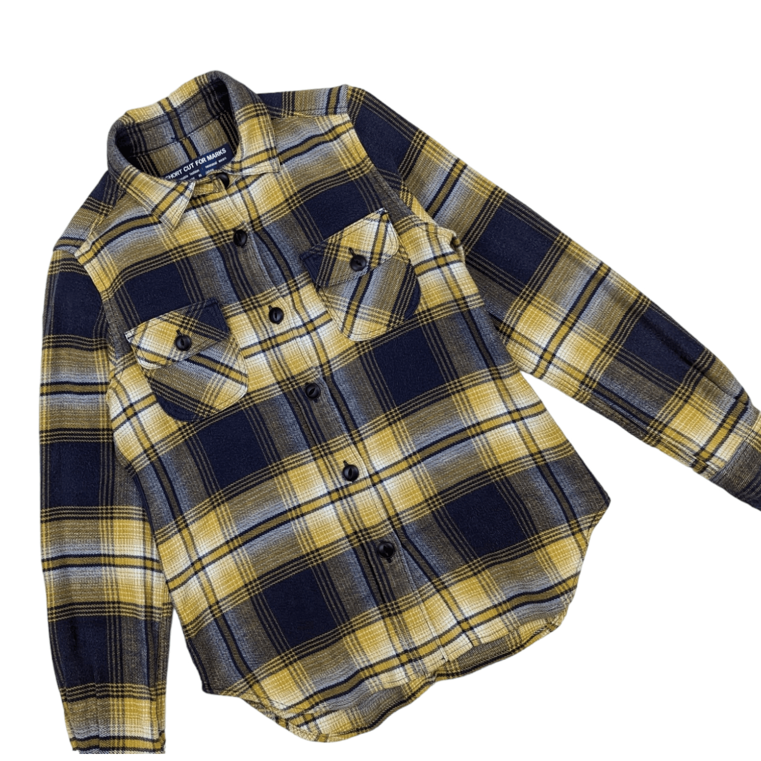 Flannel SHORT CUT FOR MARKS Button Up Flannel Shirt Yohji Yamamoto Size S / US 4 / IT 40 - 3 Thumbnail